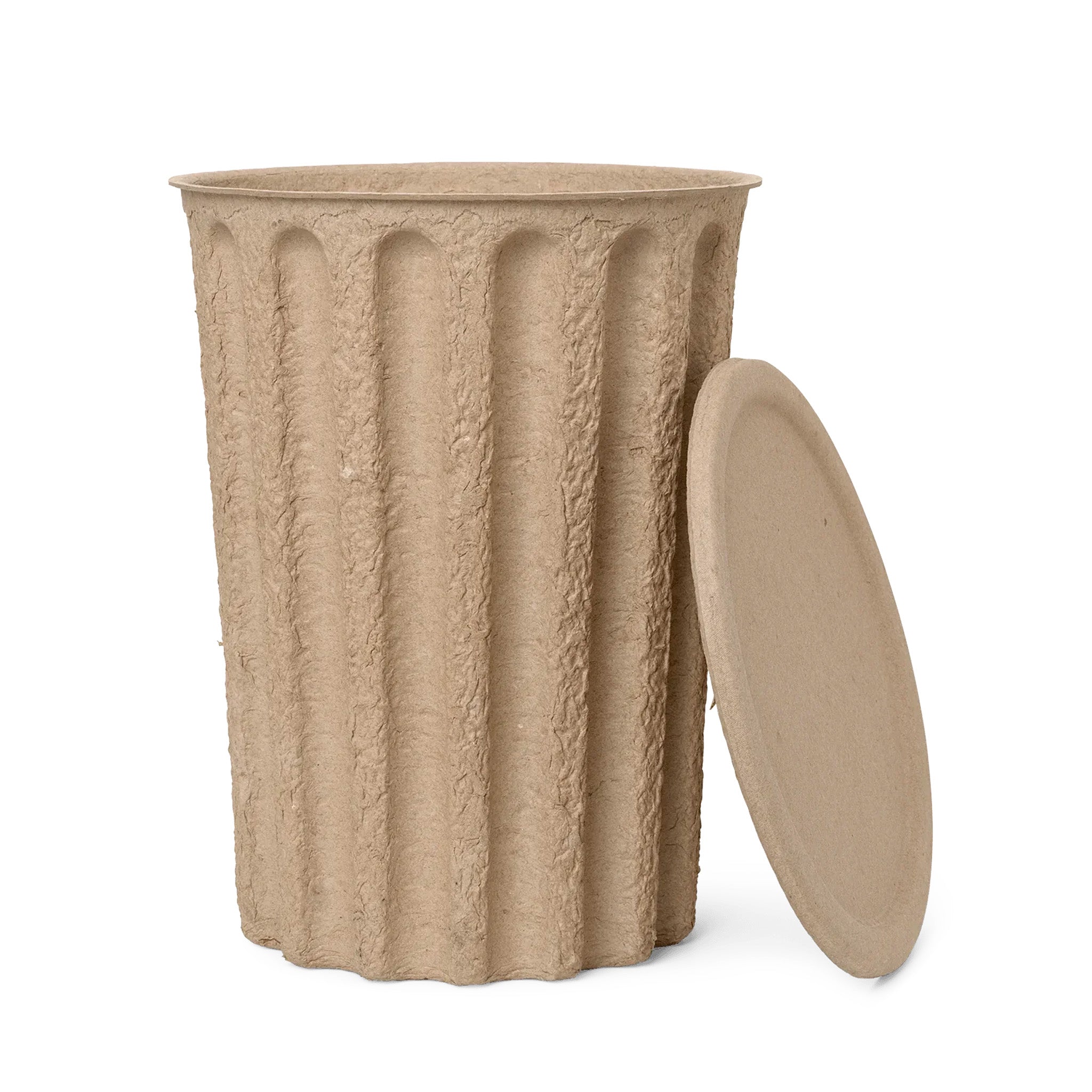 Paper Pulp Bin With Lid By Ferm Living