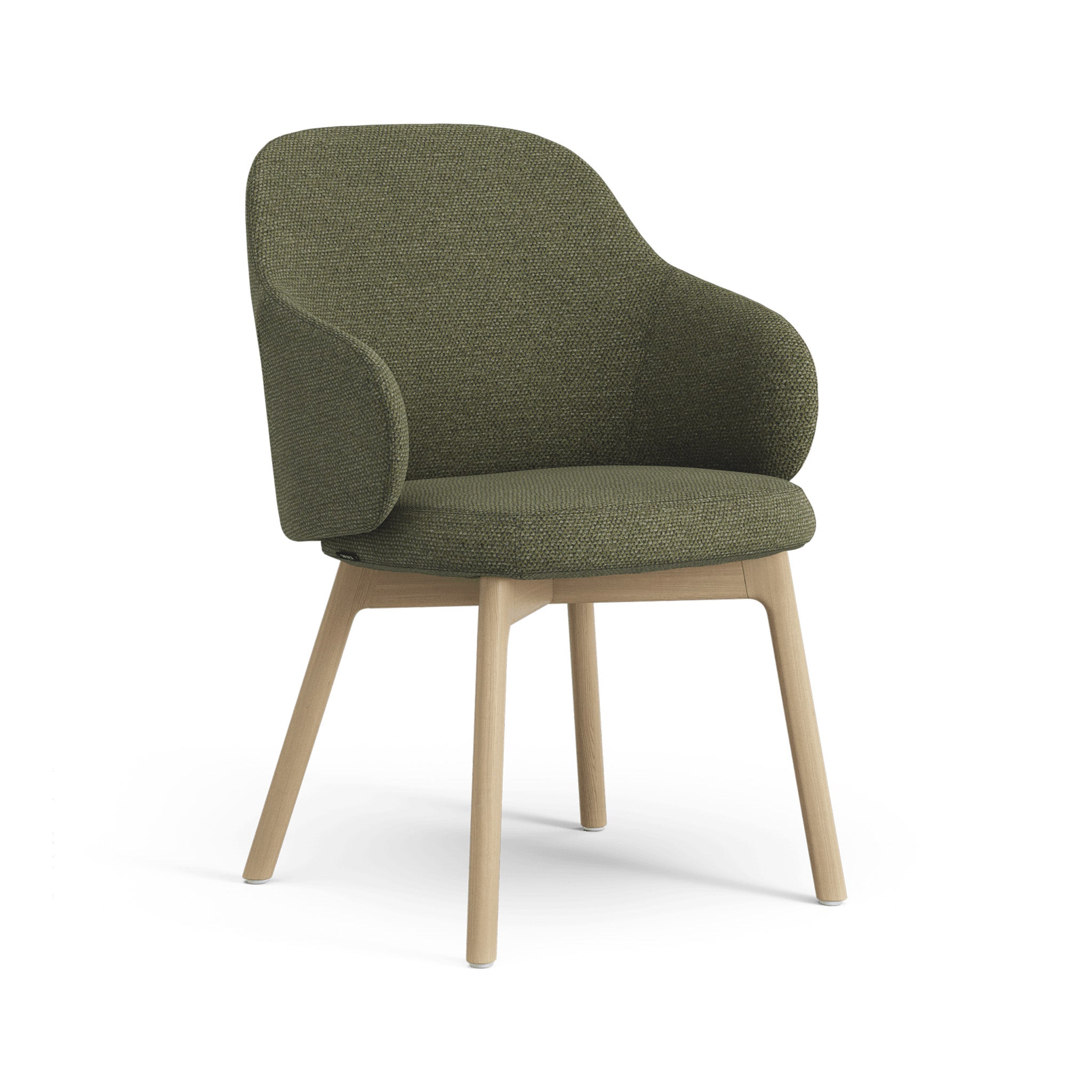Pillo Armchair with Wooden Base by Swedese