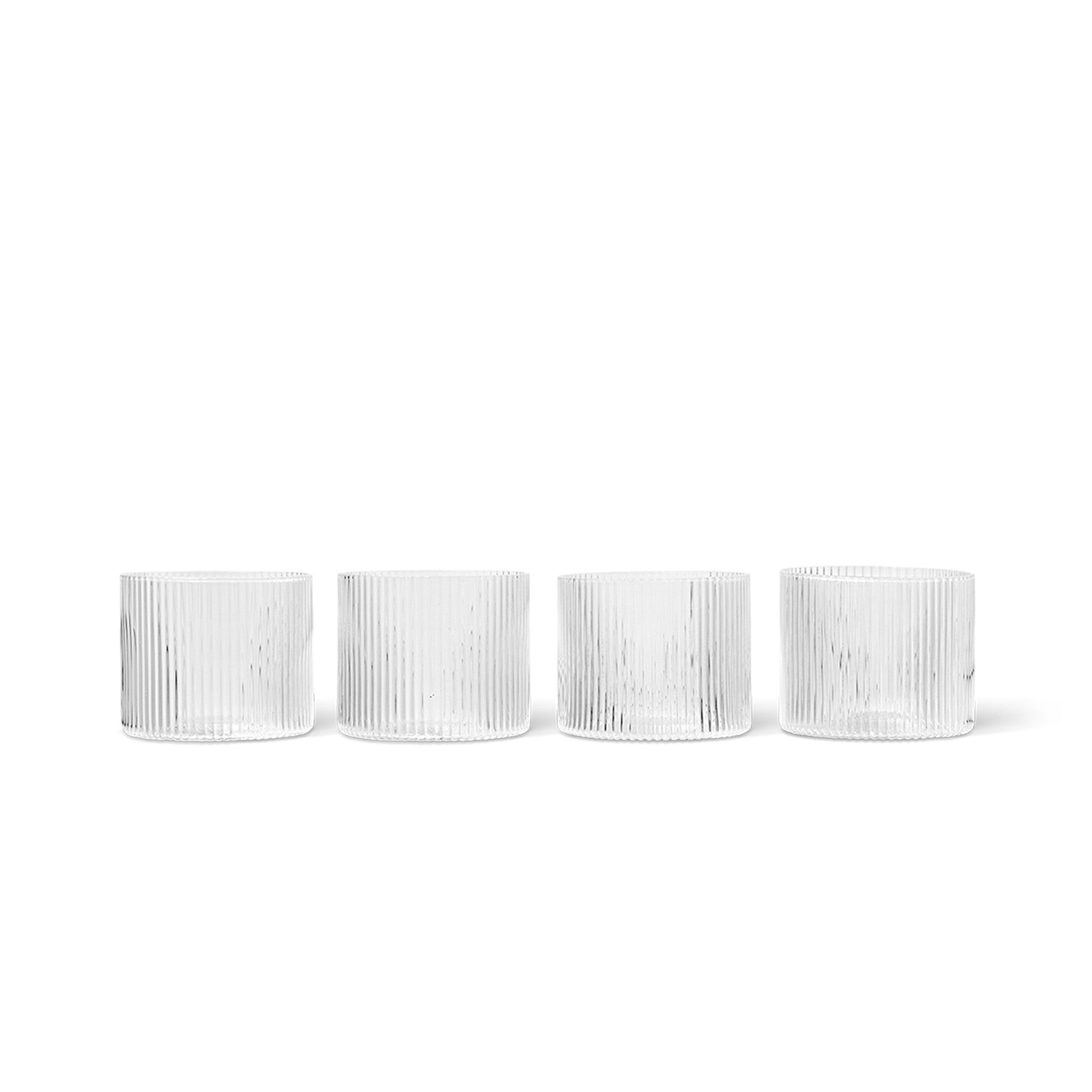 Ripple Low Glasses - Set of 4 By Ferm Living