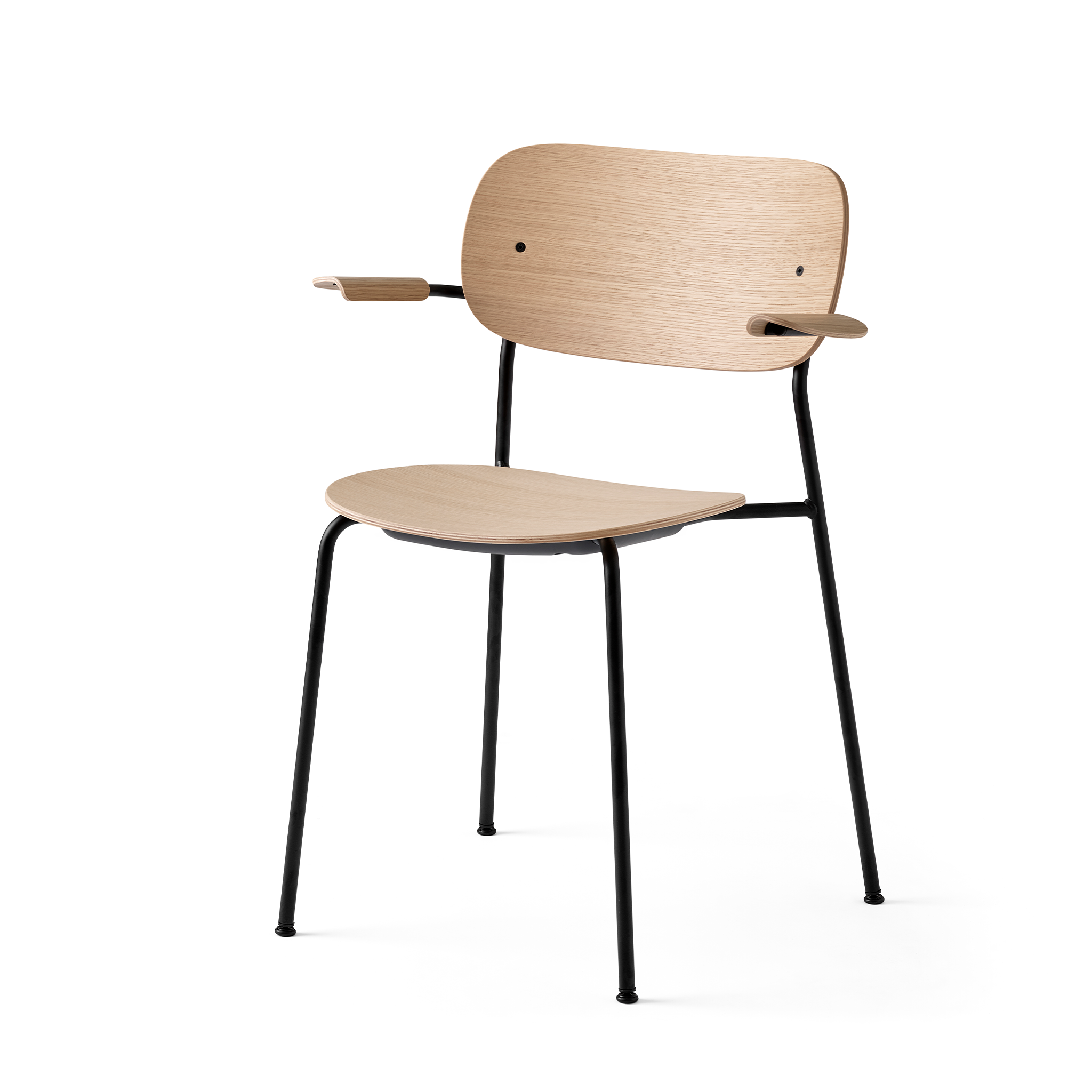 Co Chair, Un-Upholstered With Armrests by Norm Architects & Els Van Hoorebeeck