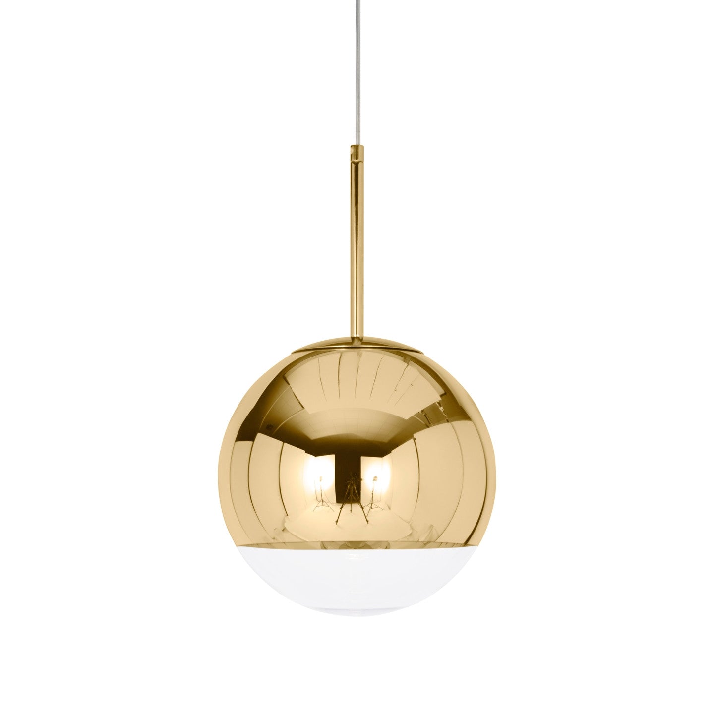 Mirror Ball Gold Pendant by Tom Dixon