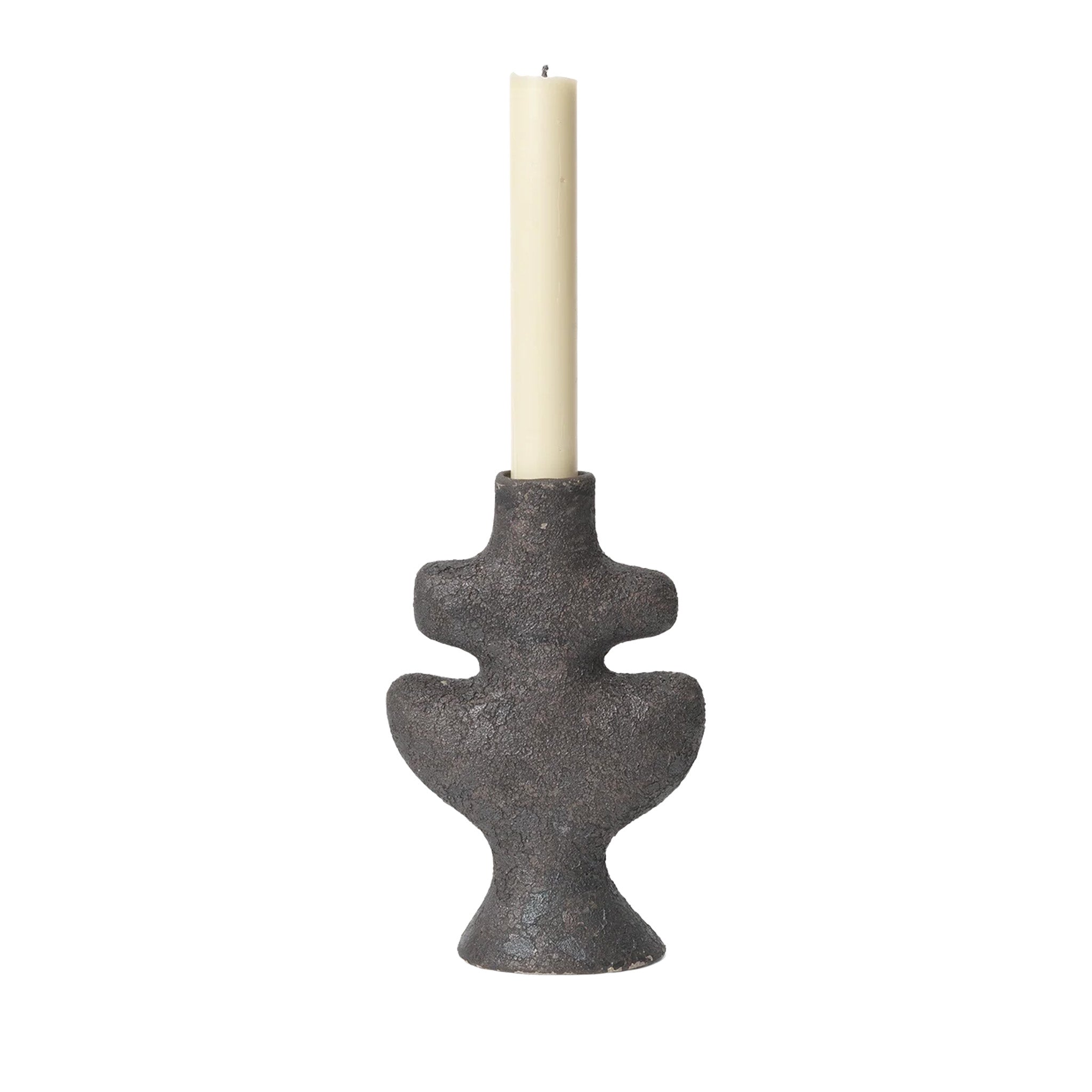 Yara Candle Holder Small / Rustic Iron by Ferm Living