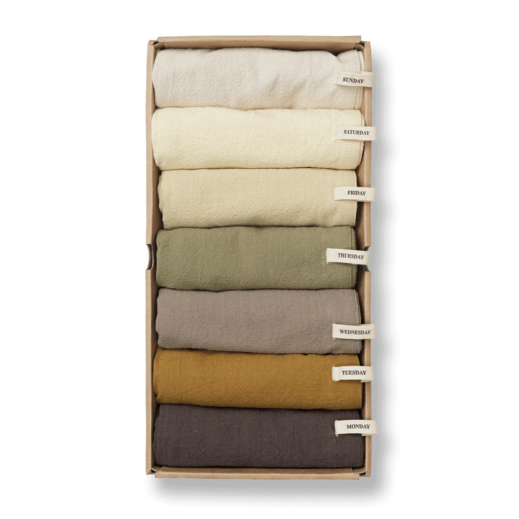Day Tea Towel Set of 7 / Calm by Ferm Living