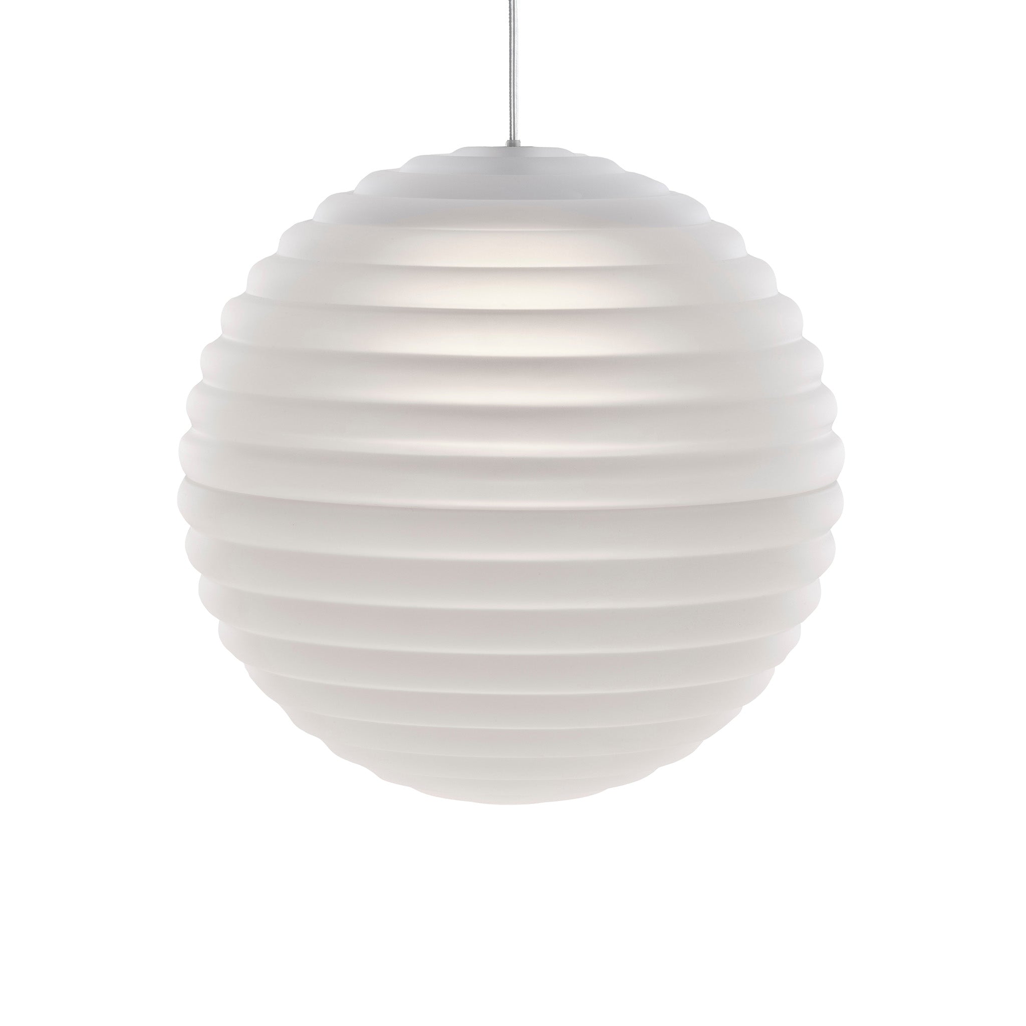 Press Frosted Sphere Pendant by Tom Dixon