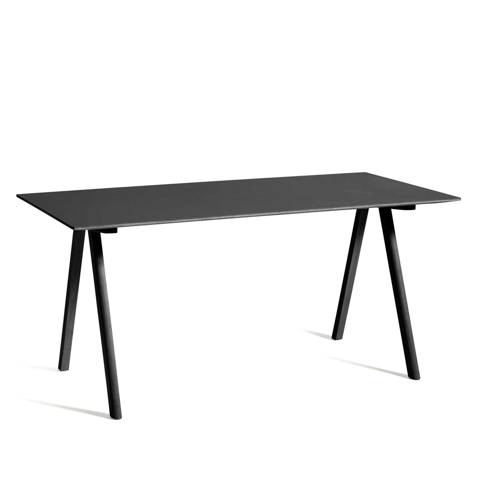 Clearance Copenhague Table Desk CPH 10 / Black Lacquered Oak by Hay