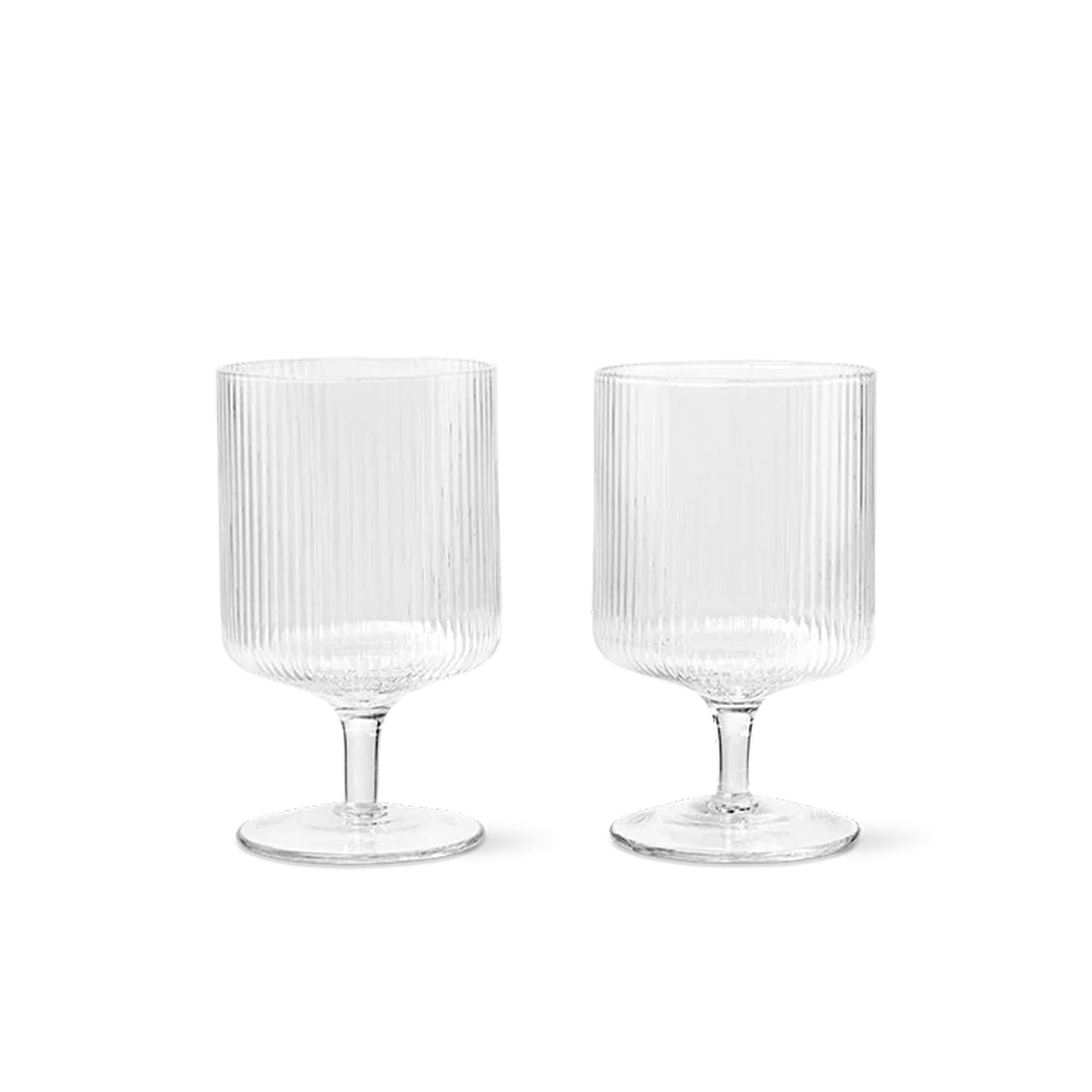Ripple Wine Glasses - Set of 2 By Ferm Living