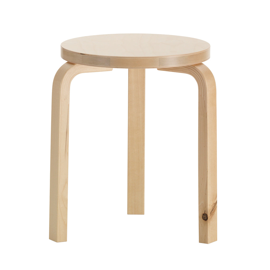 Stool 60 Wild Birch by Alvar Aalto