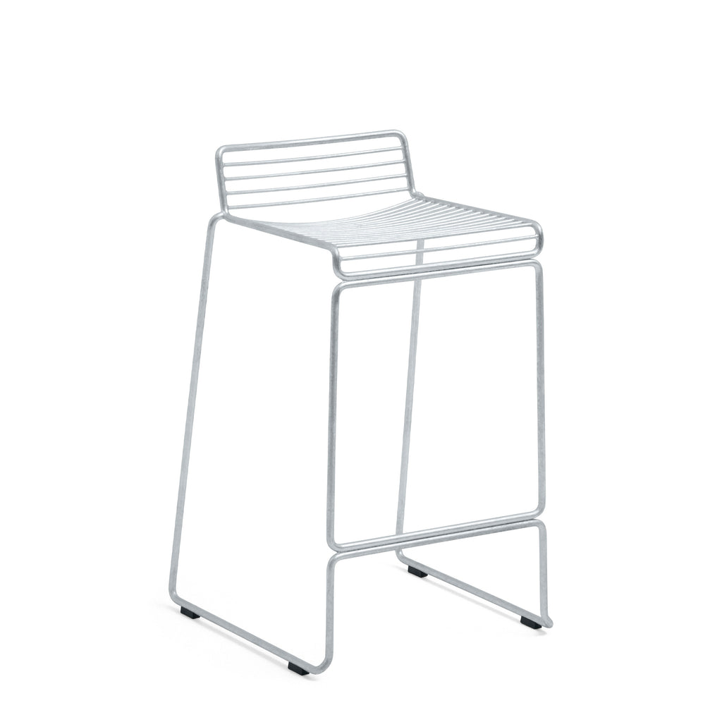Hee Bar Stool Hot Galvanised by Hay