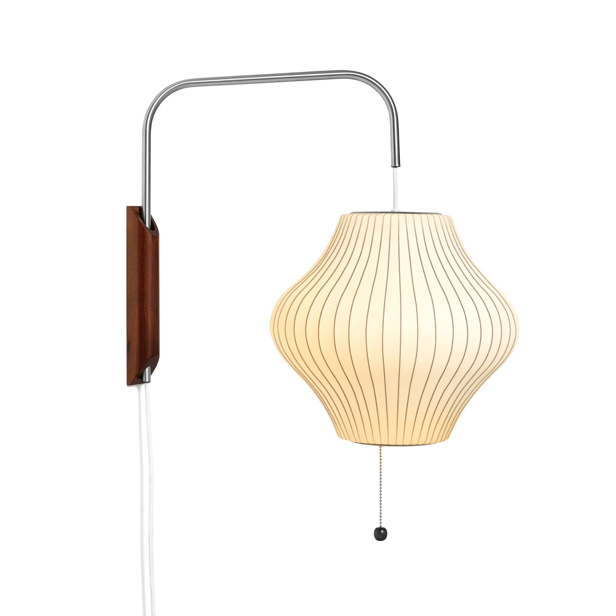 Nelson Pear Wall Sconce Cabled by Herman Miller for Hay