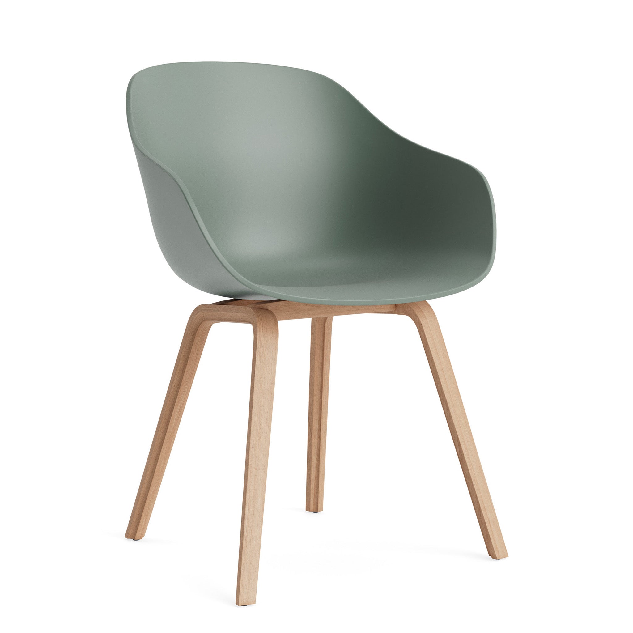 HAY AAC 222 Chair – Recycled Fall Green – Lacquered Oak – (Clearance)
