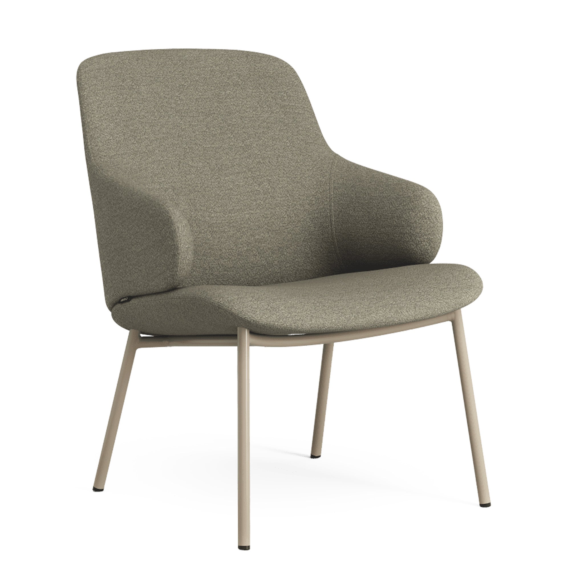 Amstelle Lounge Chair with Steel Base by Swedese