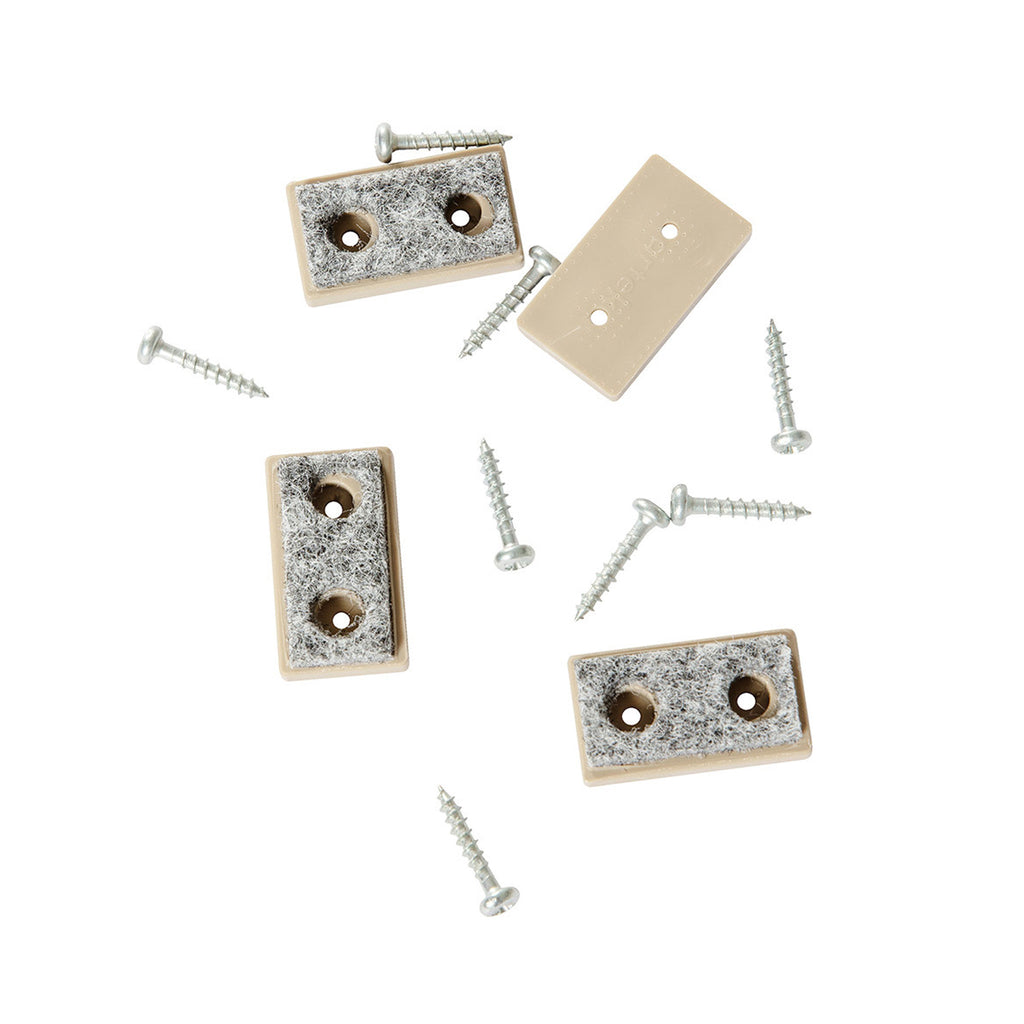 Set of 4 Felt Glides with Screws by Artek