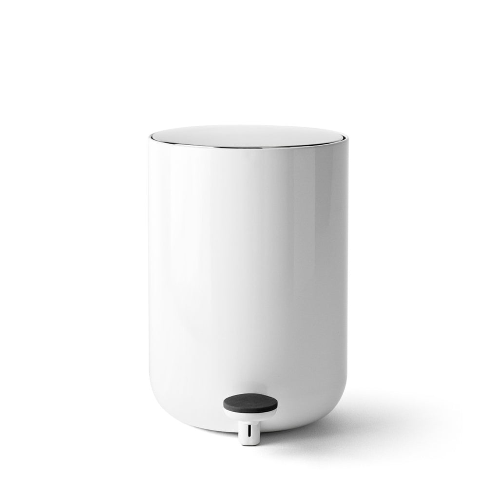 Audo Pedal Bin - 4L Capacity - White (Clearance)