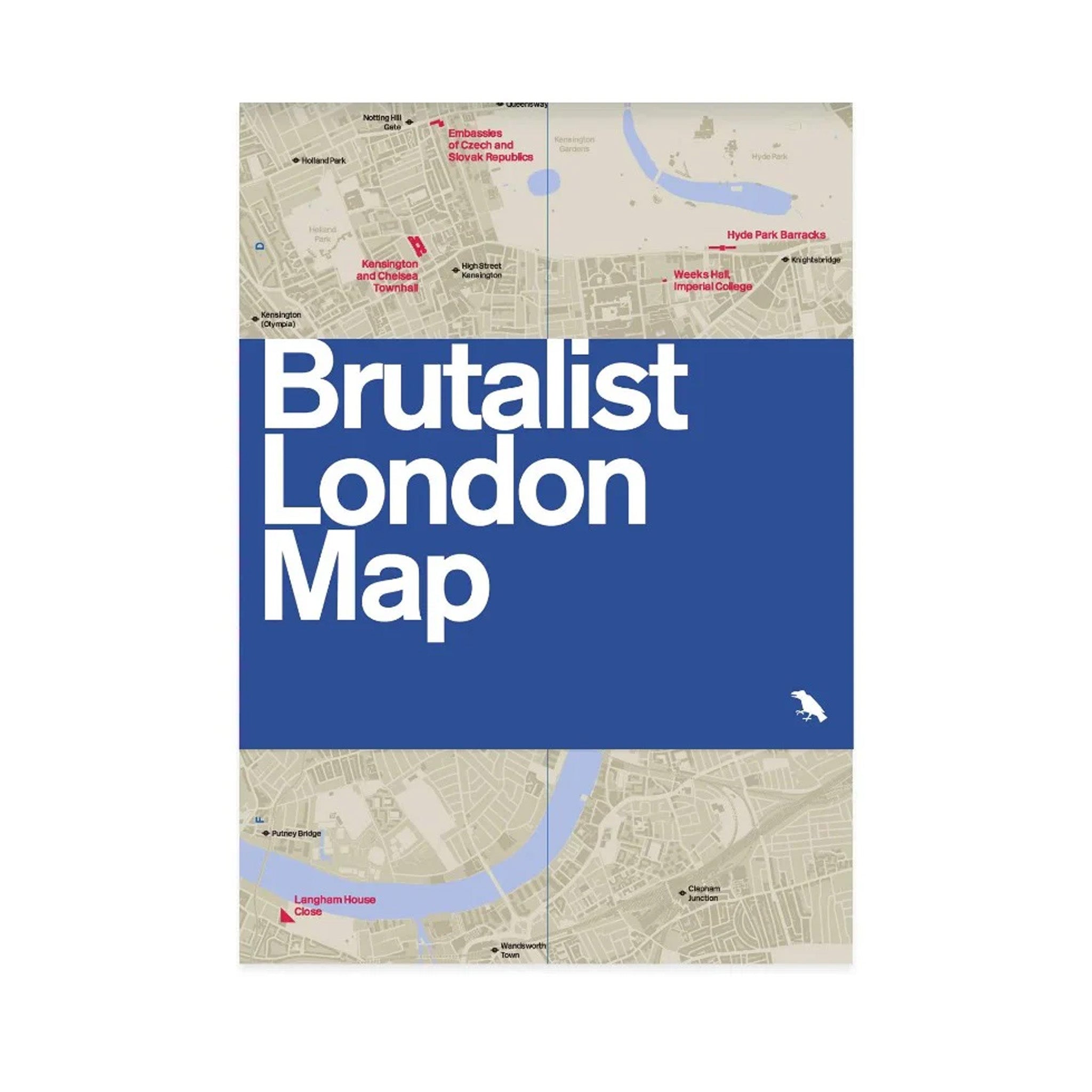 Brutalist London Map 2nd Edition by Blue Crow Media