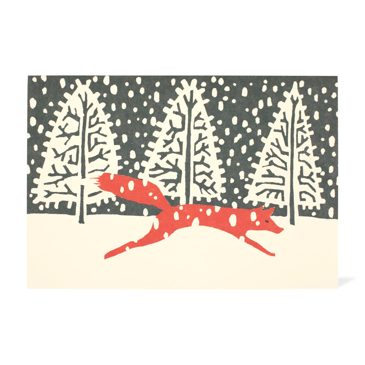 Fox in Winter Christmas Card