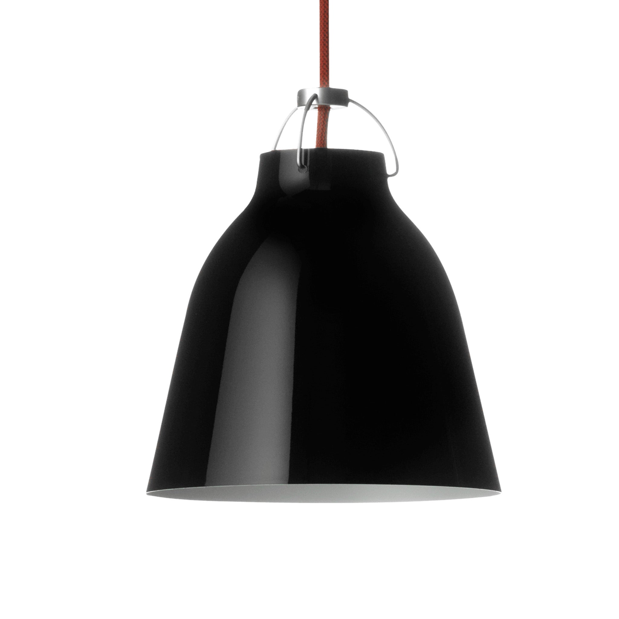 Clearance Caravaggio High Gloss Pendant / P2 / Black by Fritz Hansen