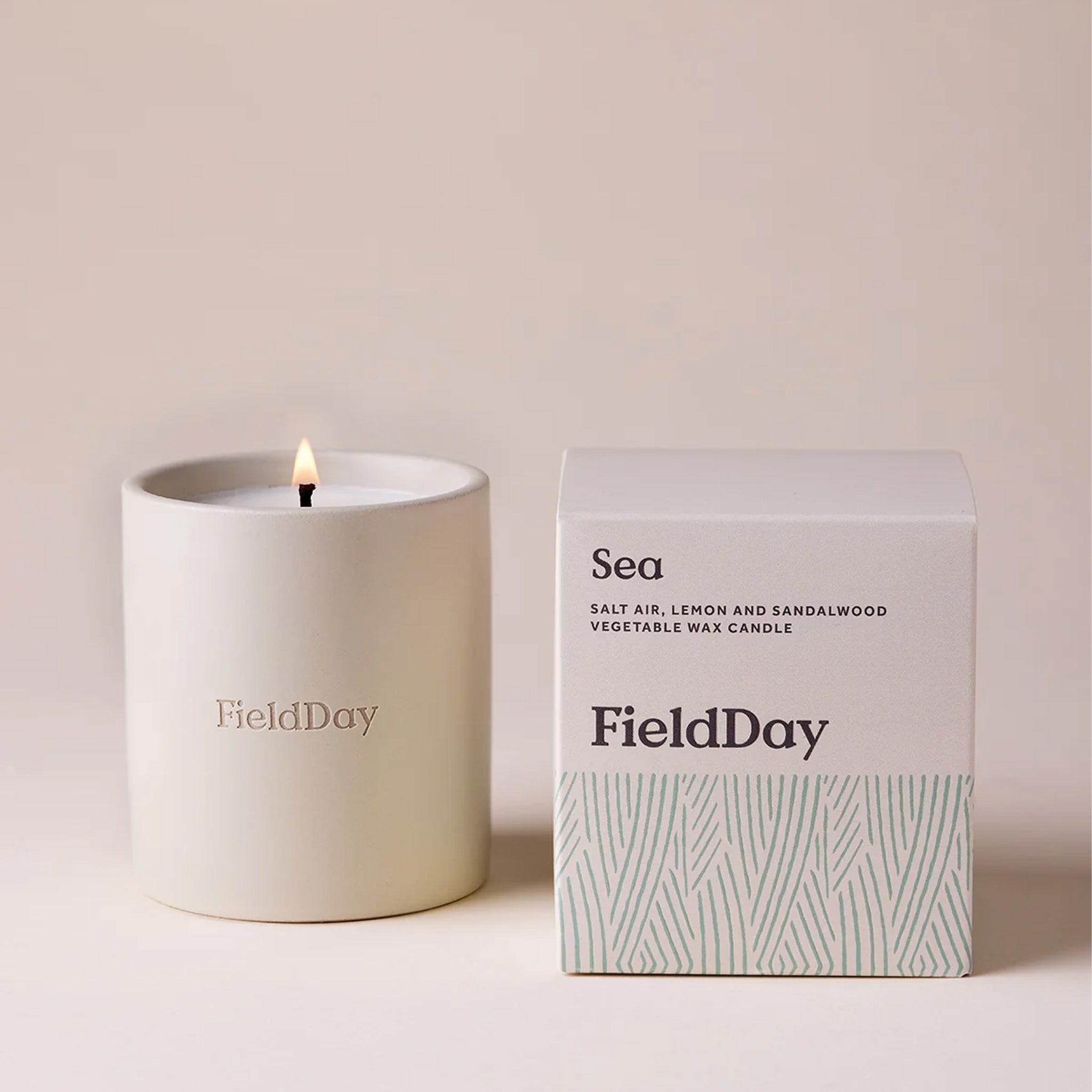 Classic Sea Stoneware Candle by FieldDay