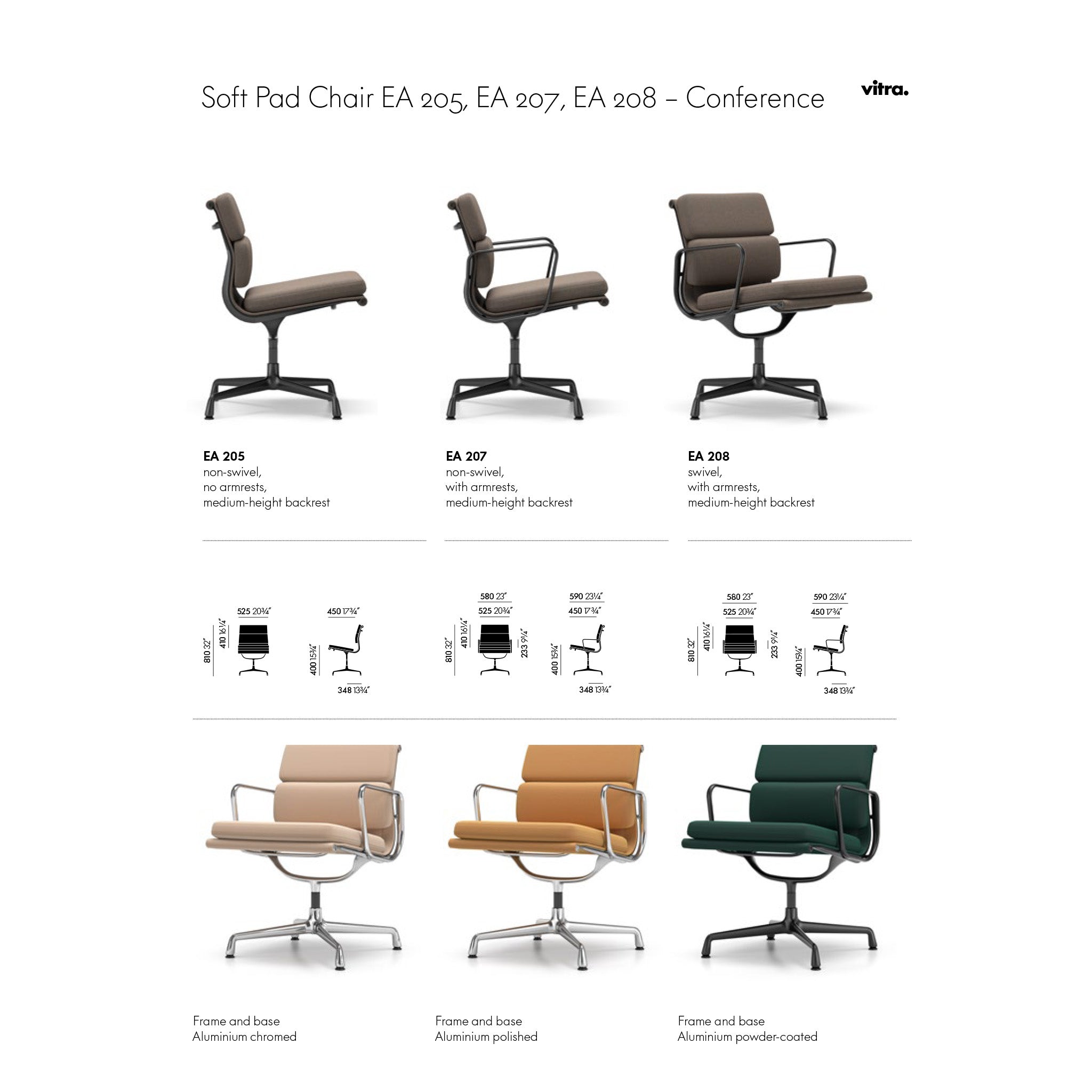 Soft Pad Conference Chair EA 207 by Vitra — haus®