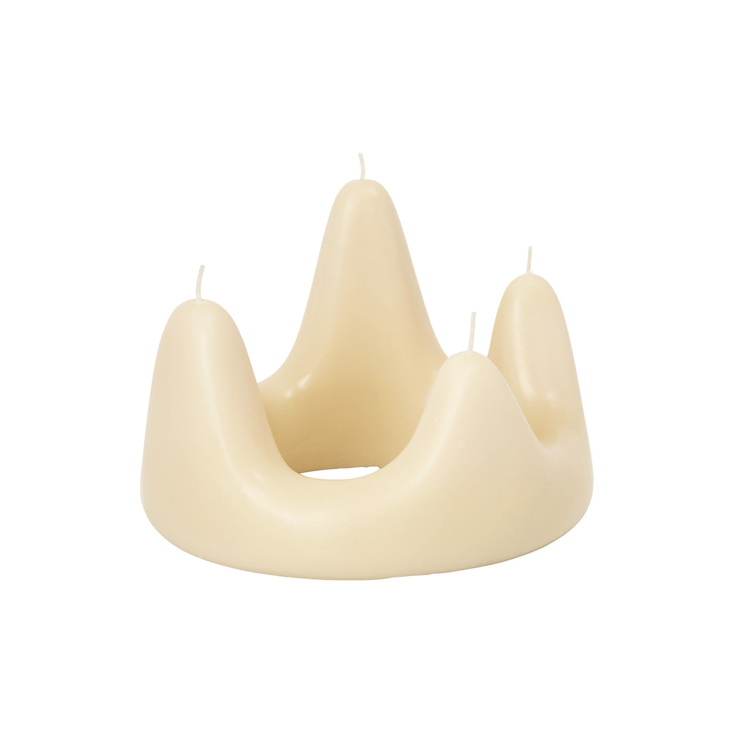 Stala Ring Candle in Sand By Ferm Living