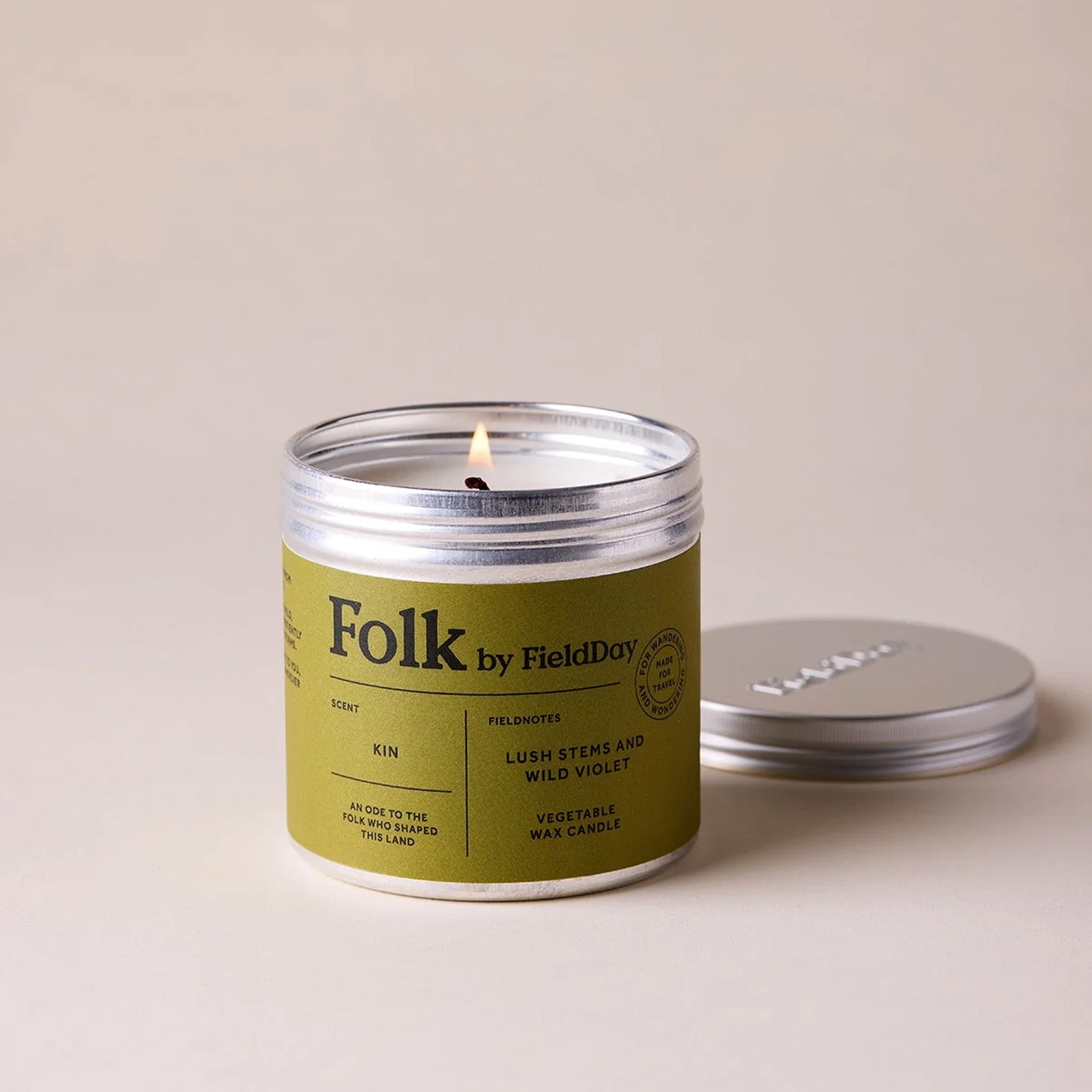Kin Folk Tin Candle by FieldDay