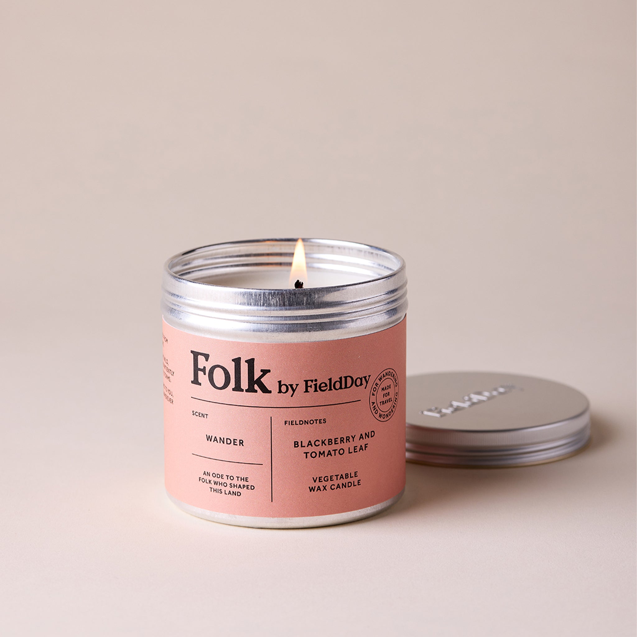 Wander Folk Tin Candle by FieldDay