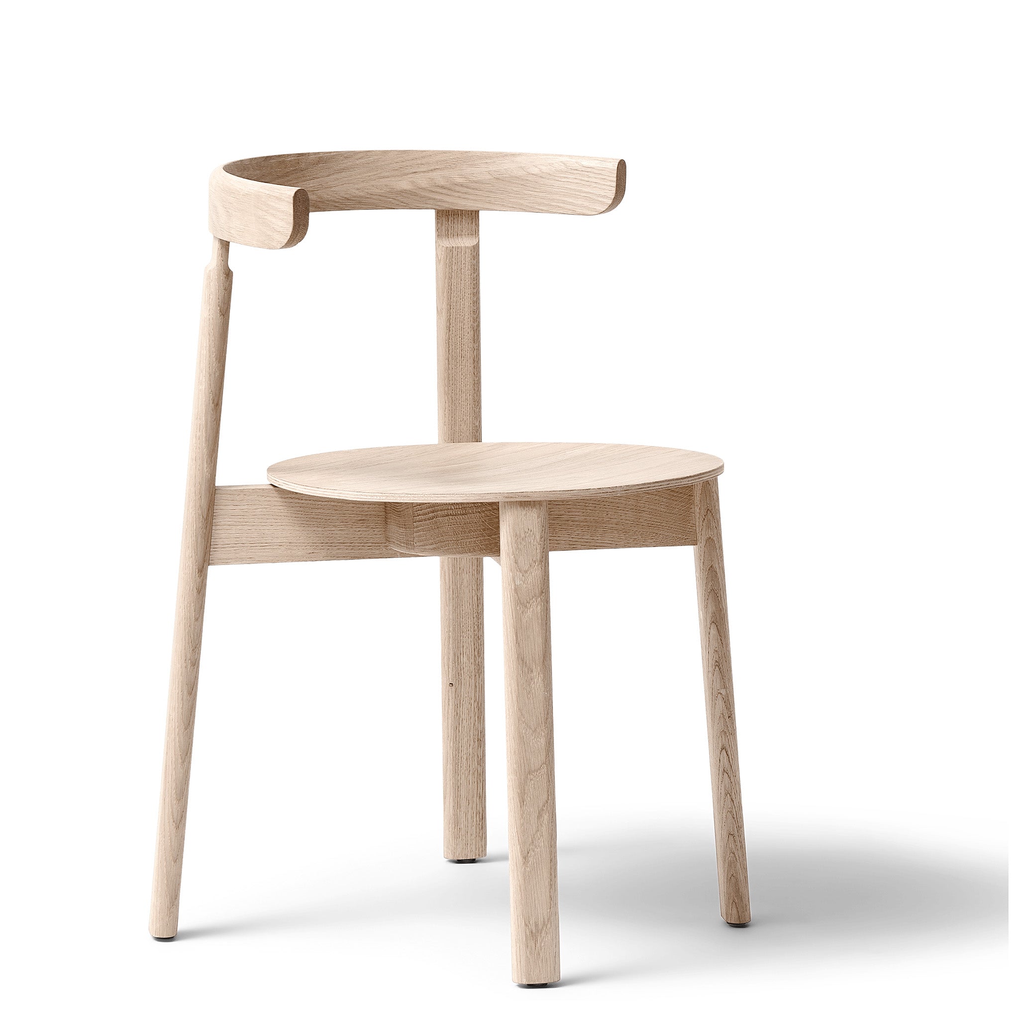 Clearance Lunar Chairs / White Oiled Oak by Form and Refine