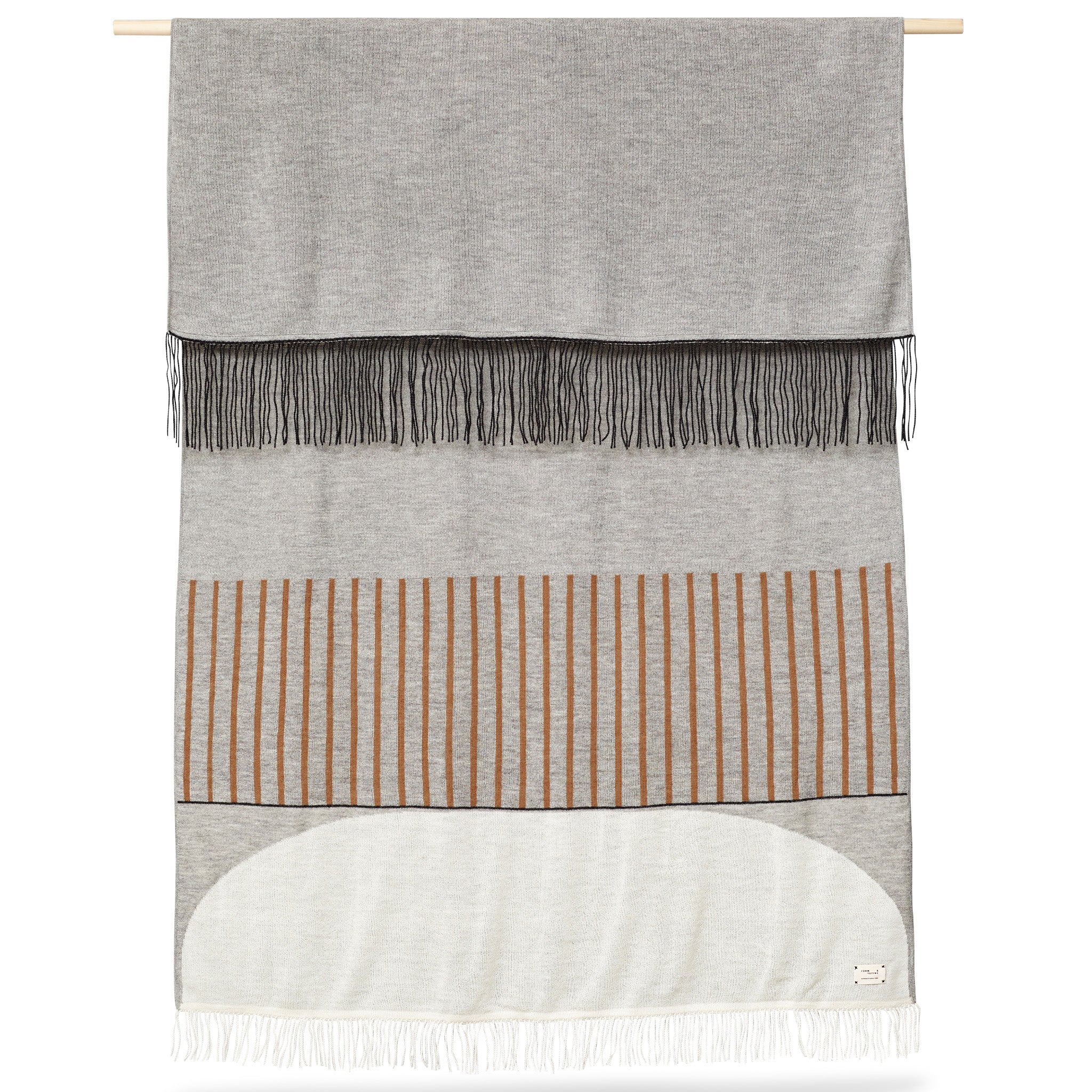Aymara Pattern Grey Blanket by Form and Refine