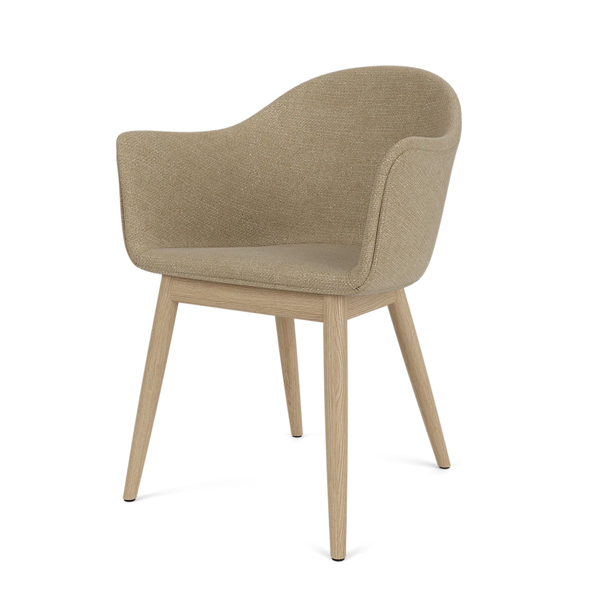 Harbour Armchair Upholstered with Wood Base