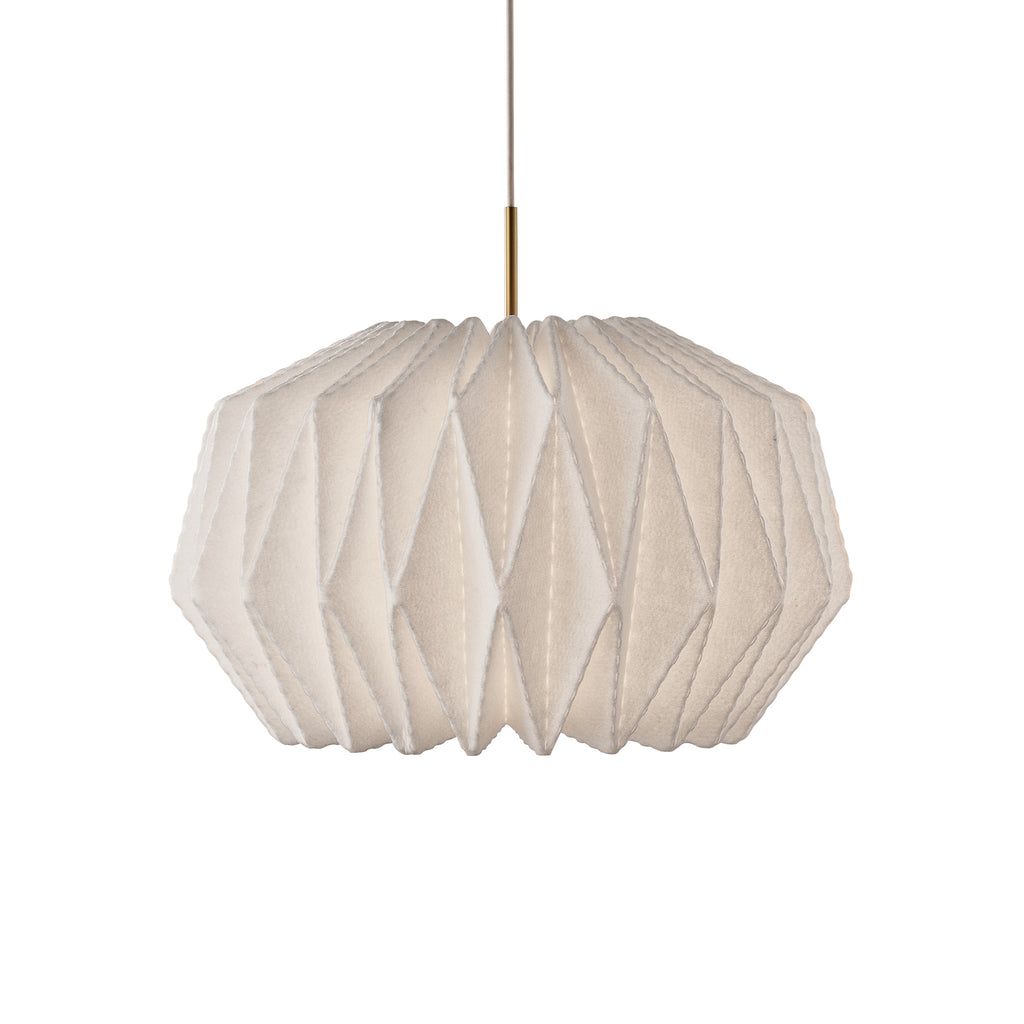 164 Softly Pleated I Pendant By Philip Bro