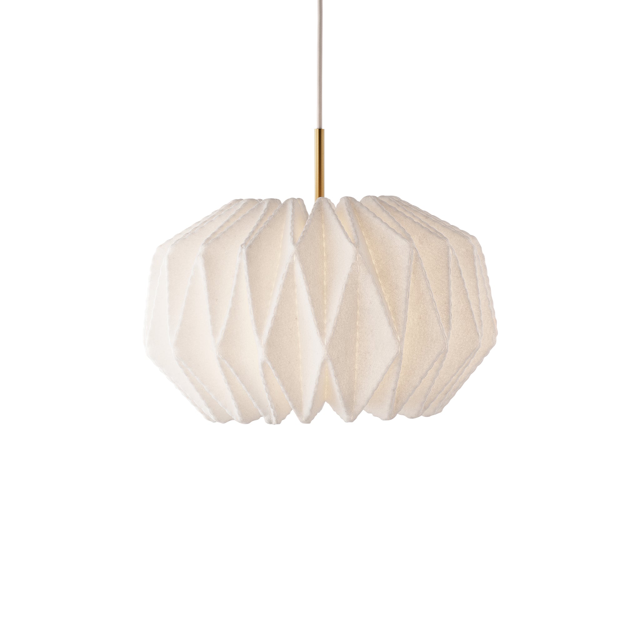 164 Softly Pleated I Pendant By Philip Bro