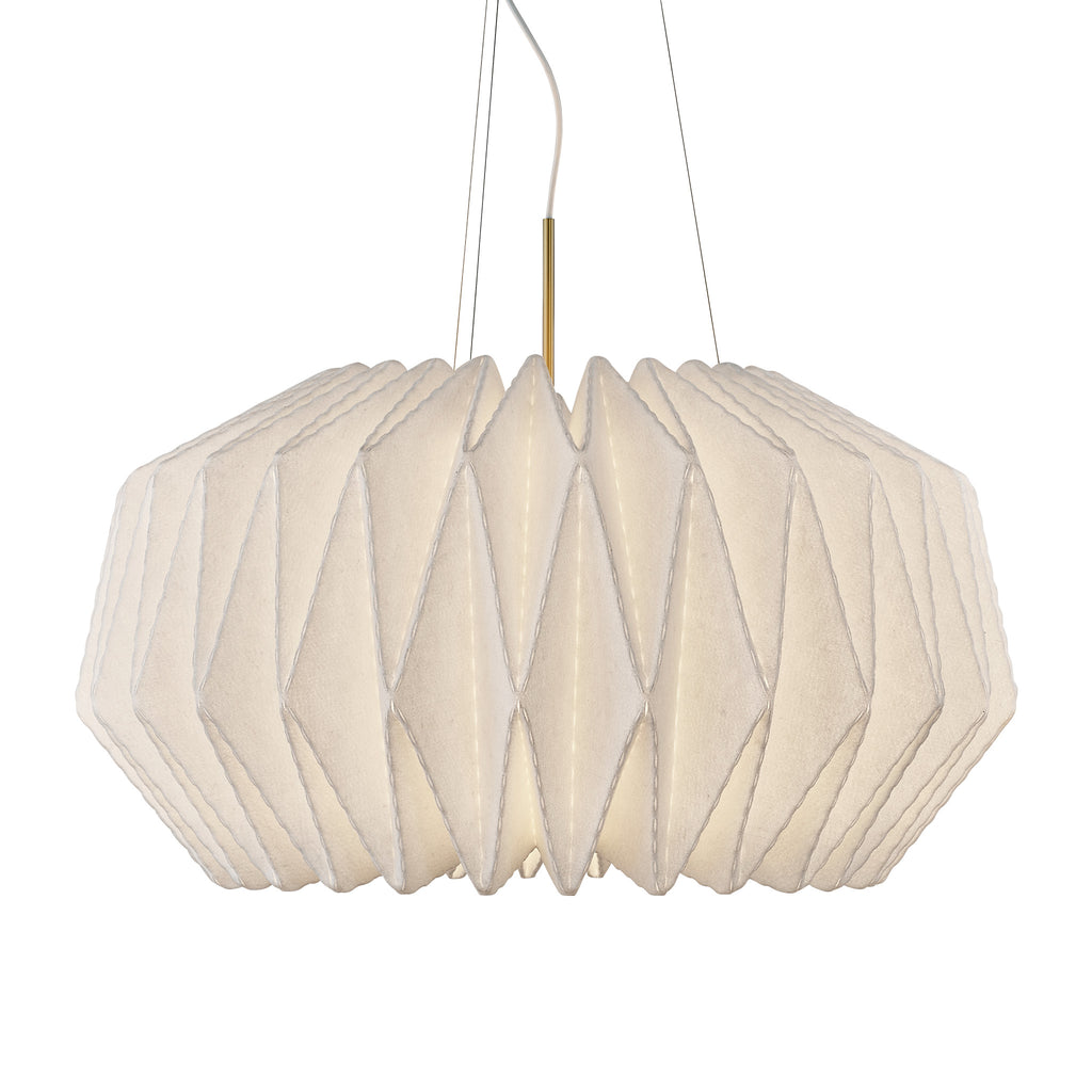 164 Softly Pleated I XL Pendant By Philip Bro