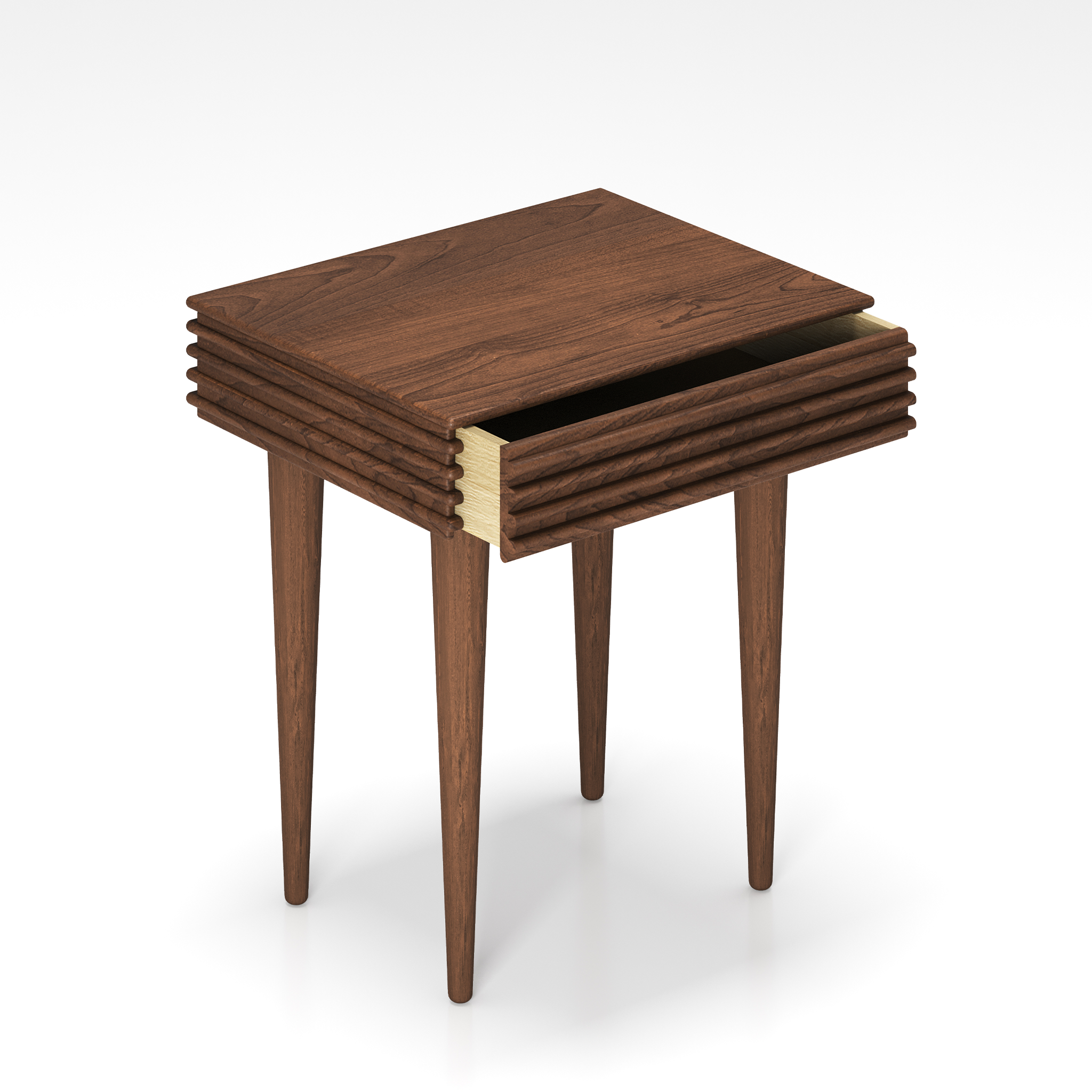 Groove Bedside Table by Christian Troels for DK3