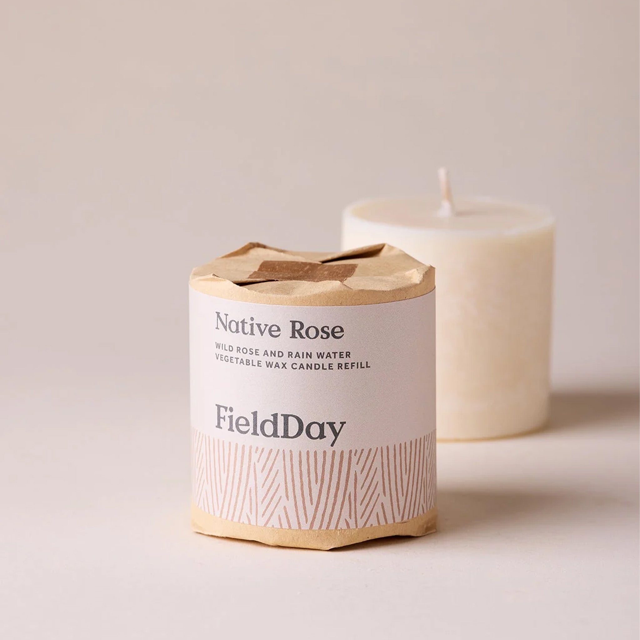 Classic Native Rose Stoneware Candle Refill by FieldDay