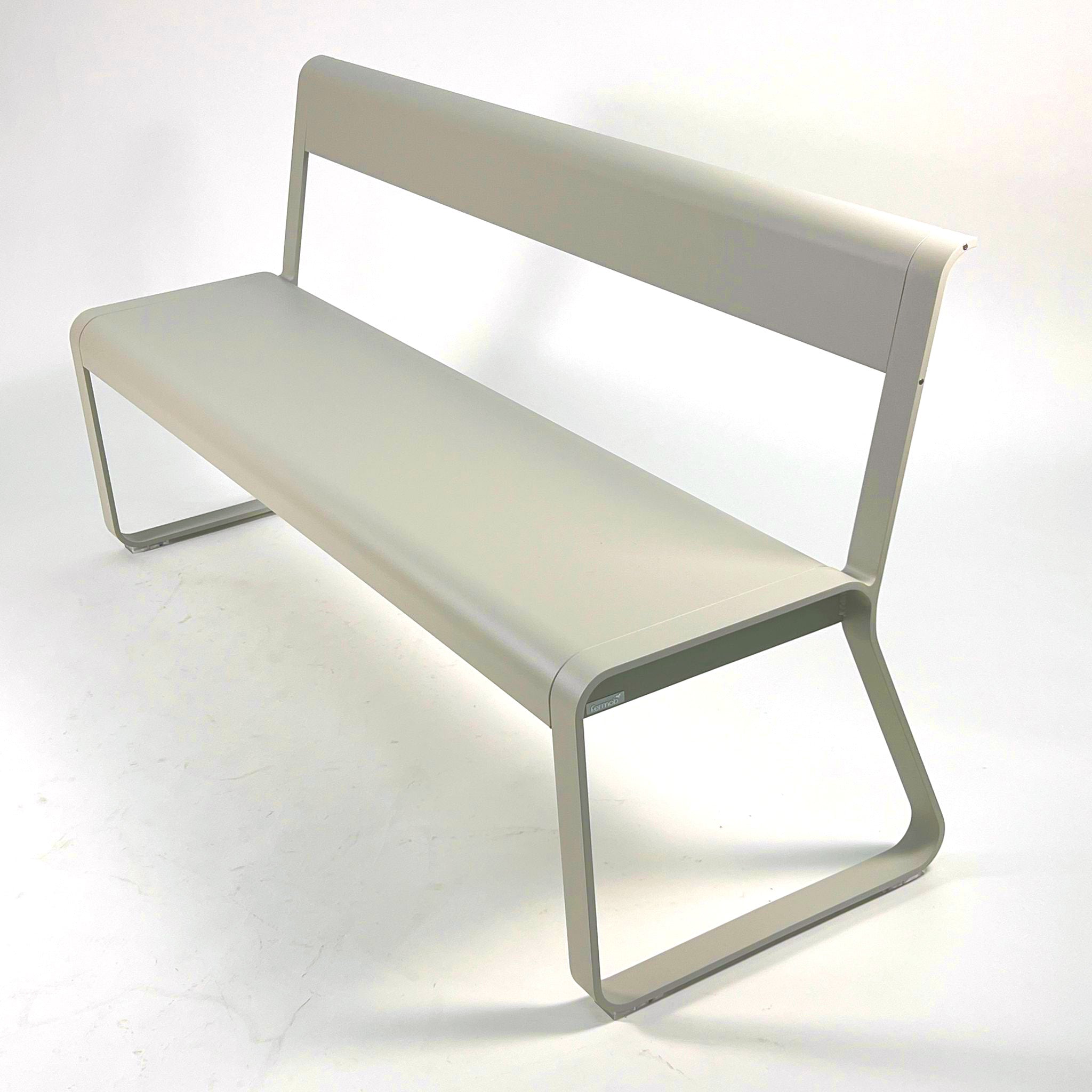 Fermob Bellevie 4 Seater Bench With Back - Clay Grey (Clearance)