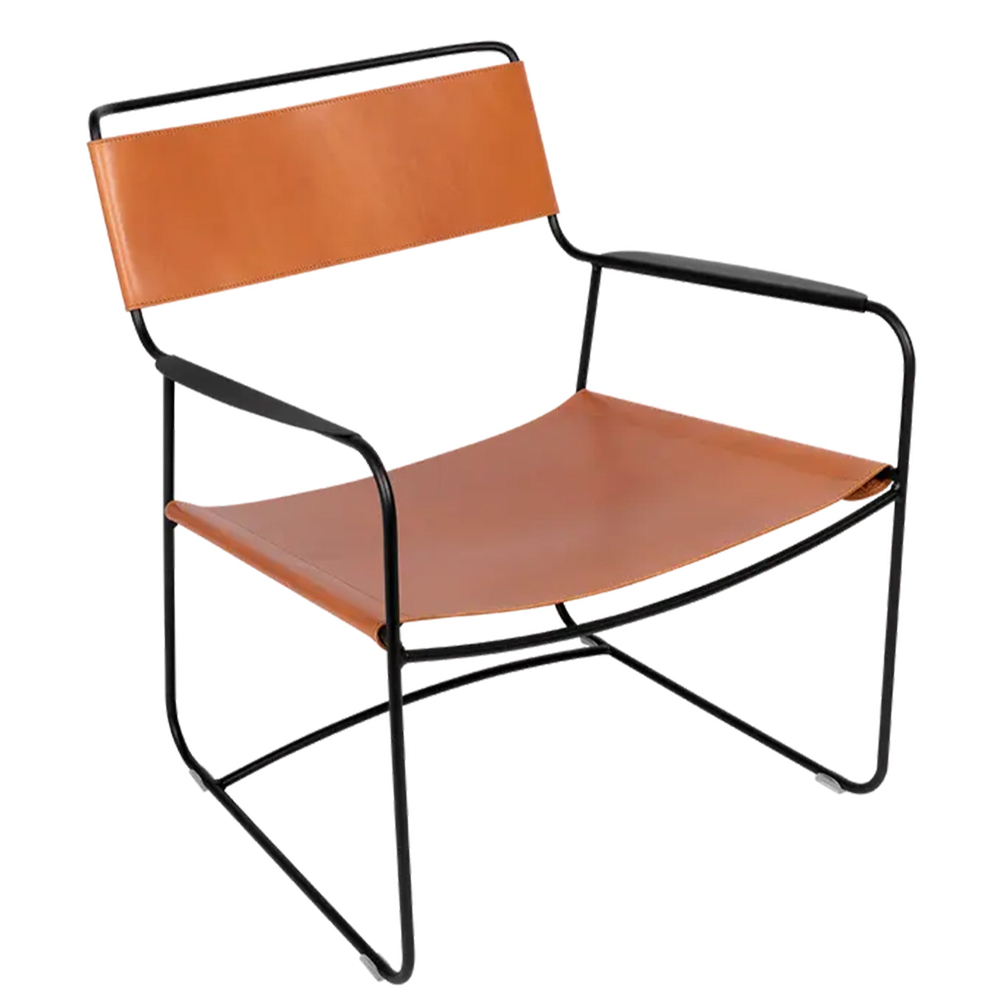 Surprising Leather Low Armchair by Fermob