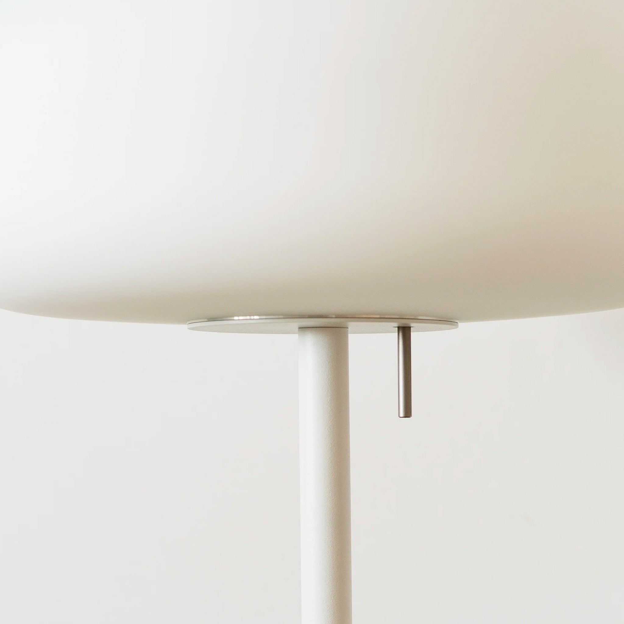 Clearance Soft Table Lamp by Terence Woodgate / White With Light Grey Granite