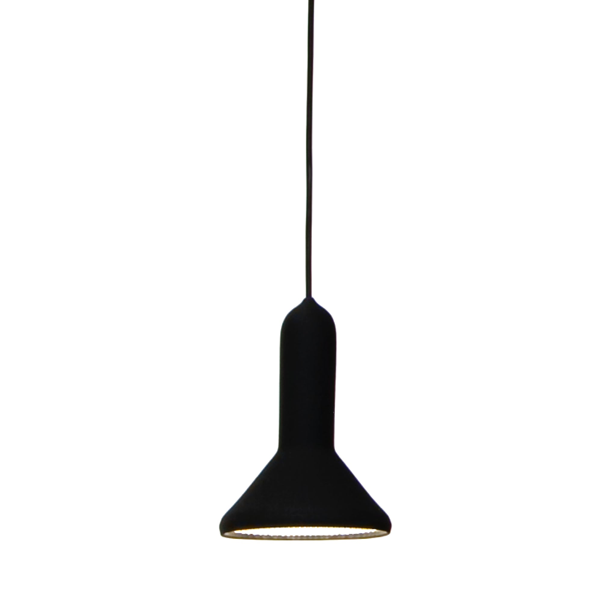 Clearance Torch Light Suspension / S1 Small Cone / Black with Black Cable by Established & Sons