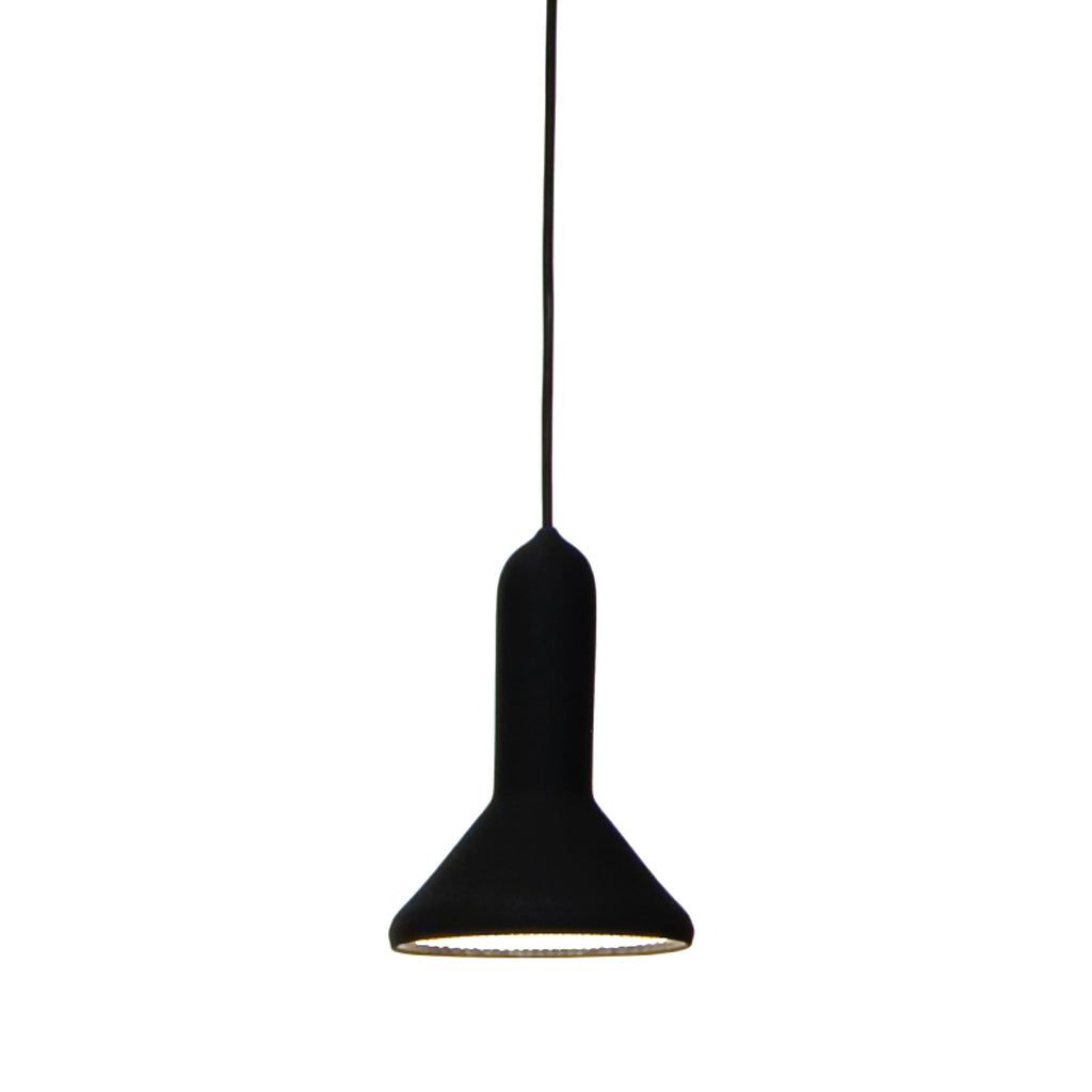 Clearance Torch Light Suspension / S1 Small Cone / Black with Black Cable by Established & Sons