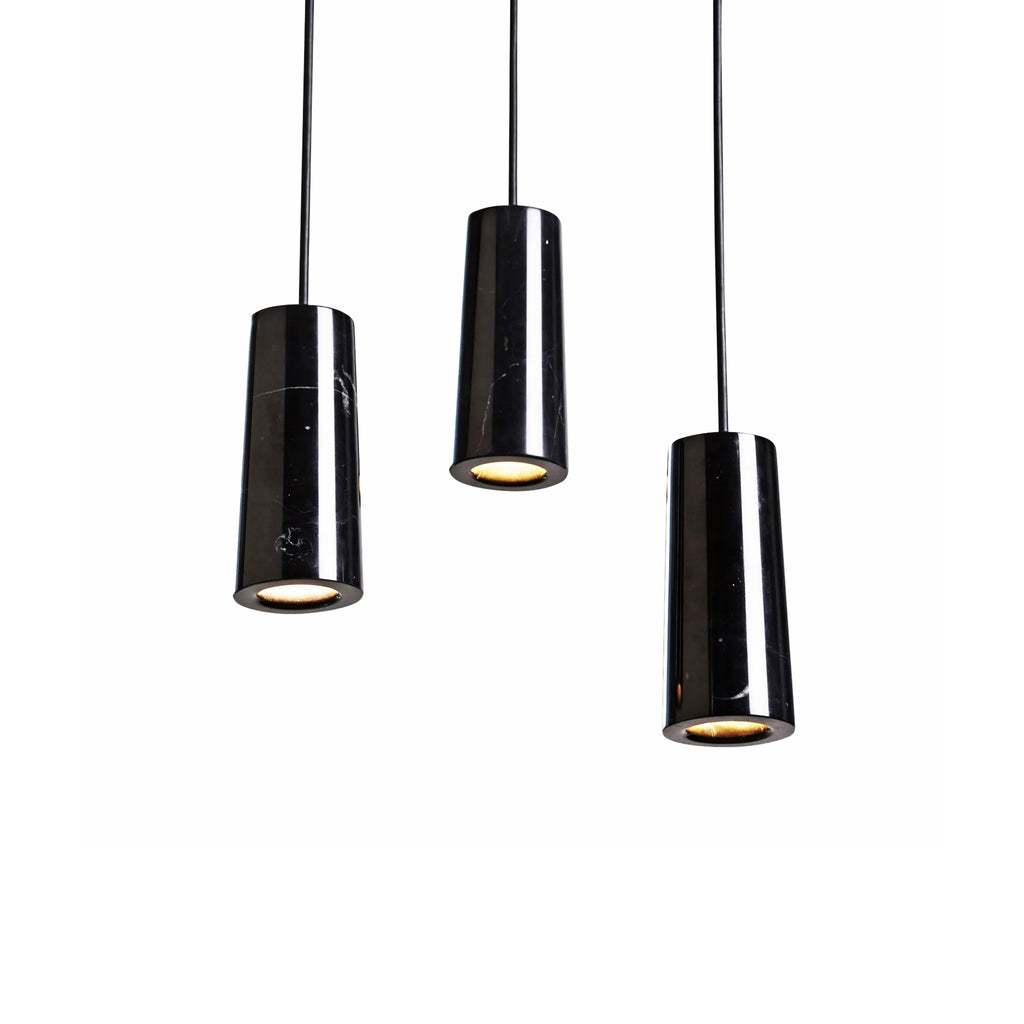Core Pendant Nero Marquina Marble by Terence Woodgate