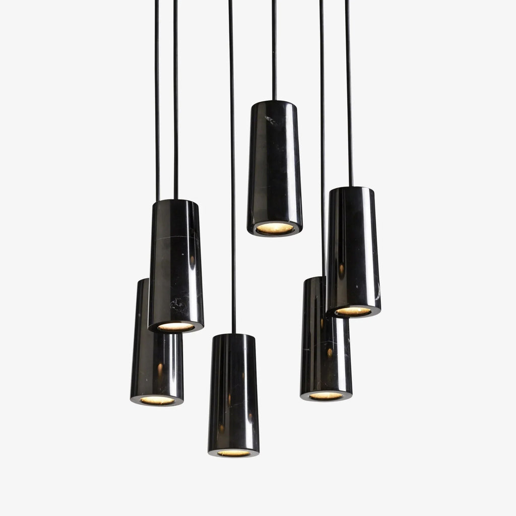 Core Pendant Nero Marquina Marble by Terence Woodgate