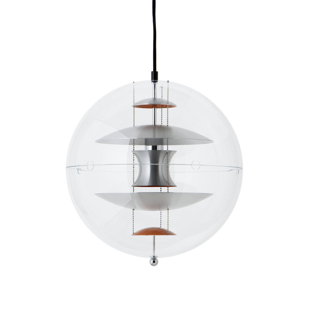 VP Globe Brushed Aluminium Pendant by Verpan