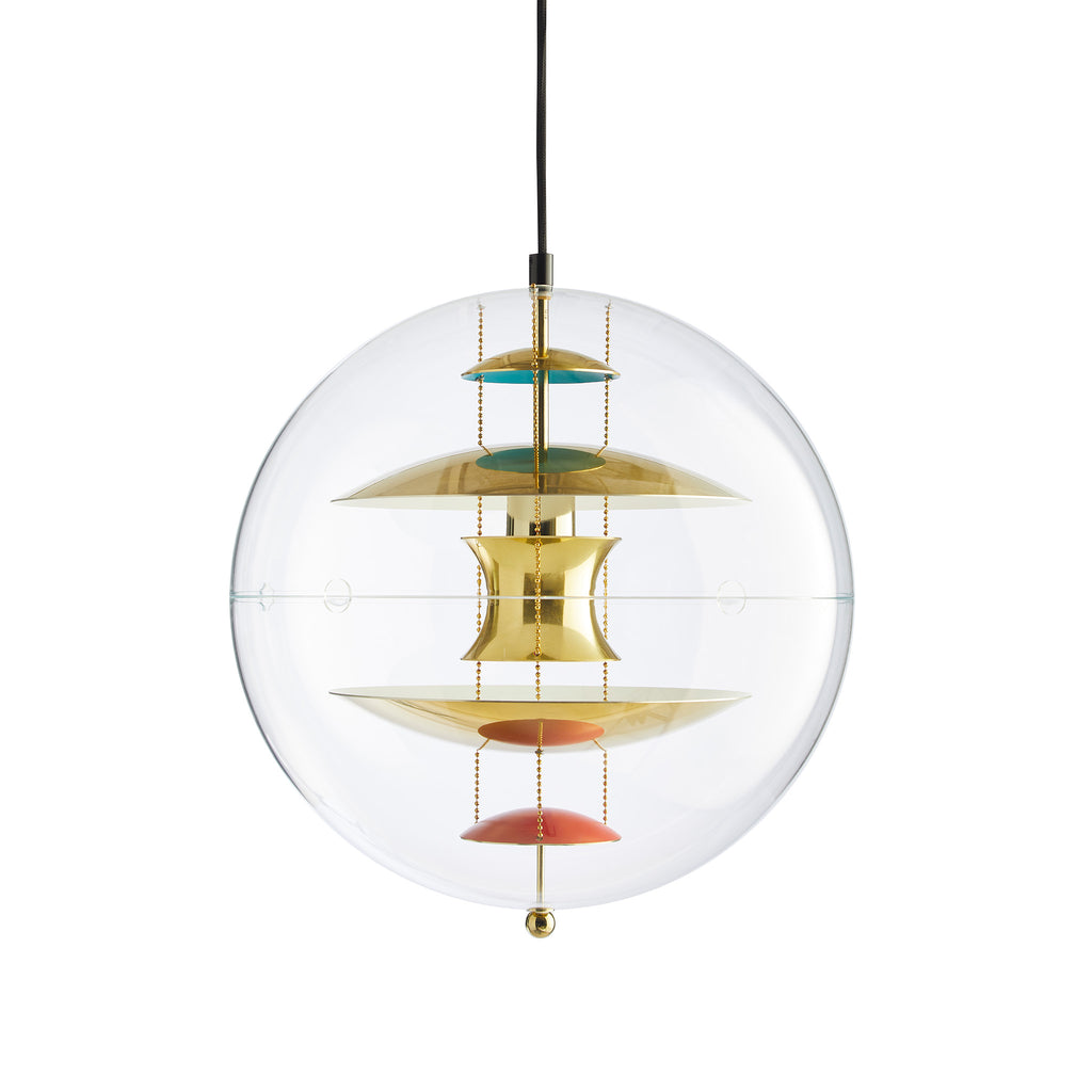 VP Globe Brass Pendant by Verpan