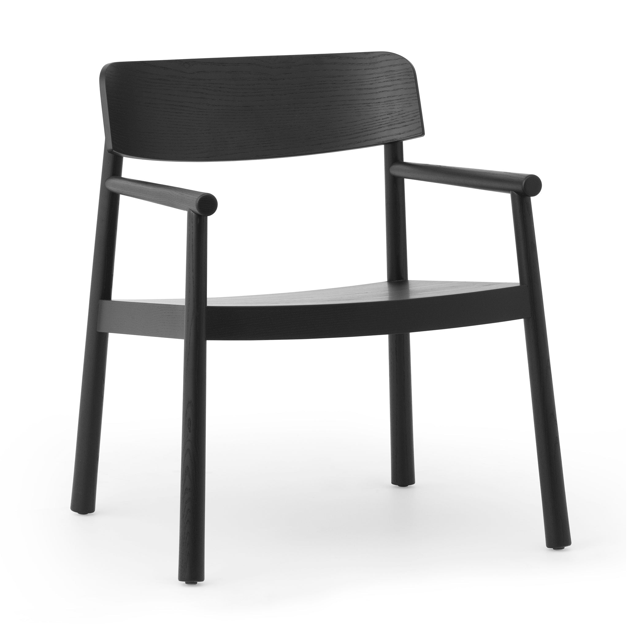 Clearance Timb Lounge Armchair / Unupholstered Black Ash by Normann Copenhagen
