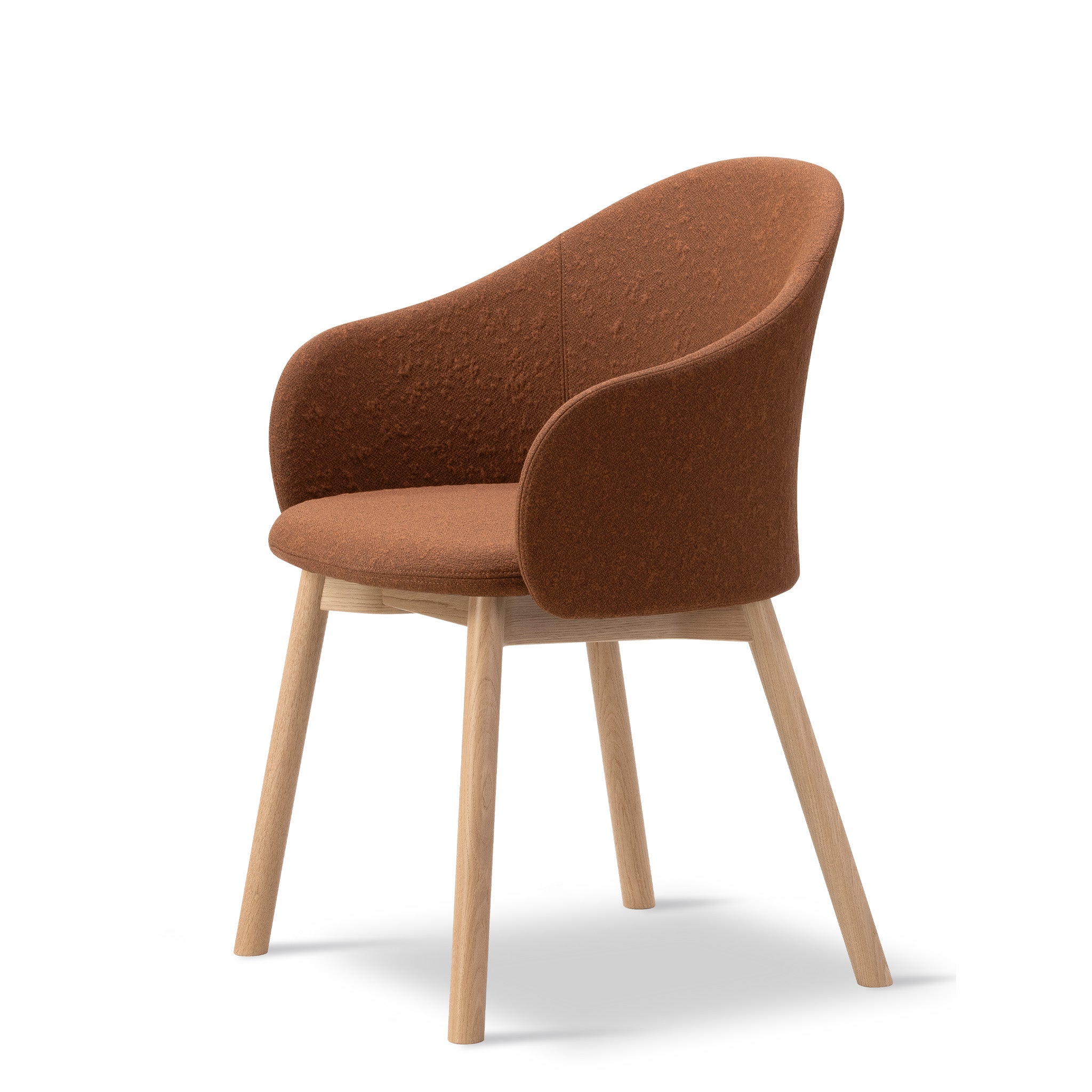 Gomo Armchair Wood Base by Hugo Passos