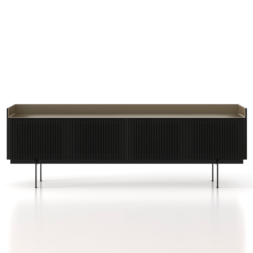 Stockholm Technic 3/4-Door Sideboard With Legs by Punt