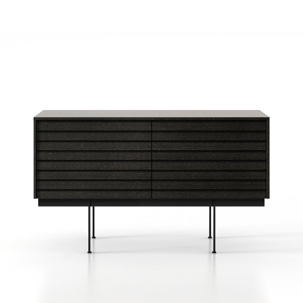 Clearance Sussex Sideboard / 2 Door / Dark Grey Stained Oak by Punt