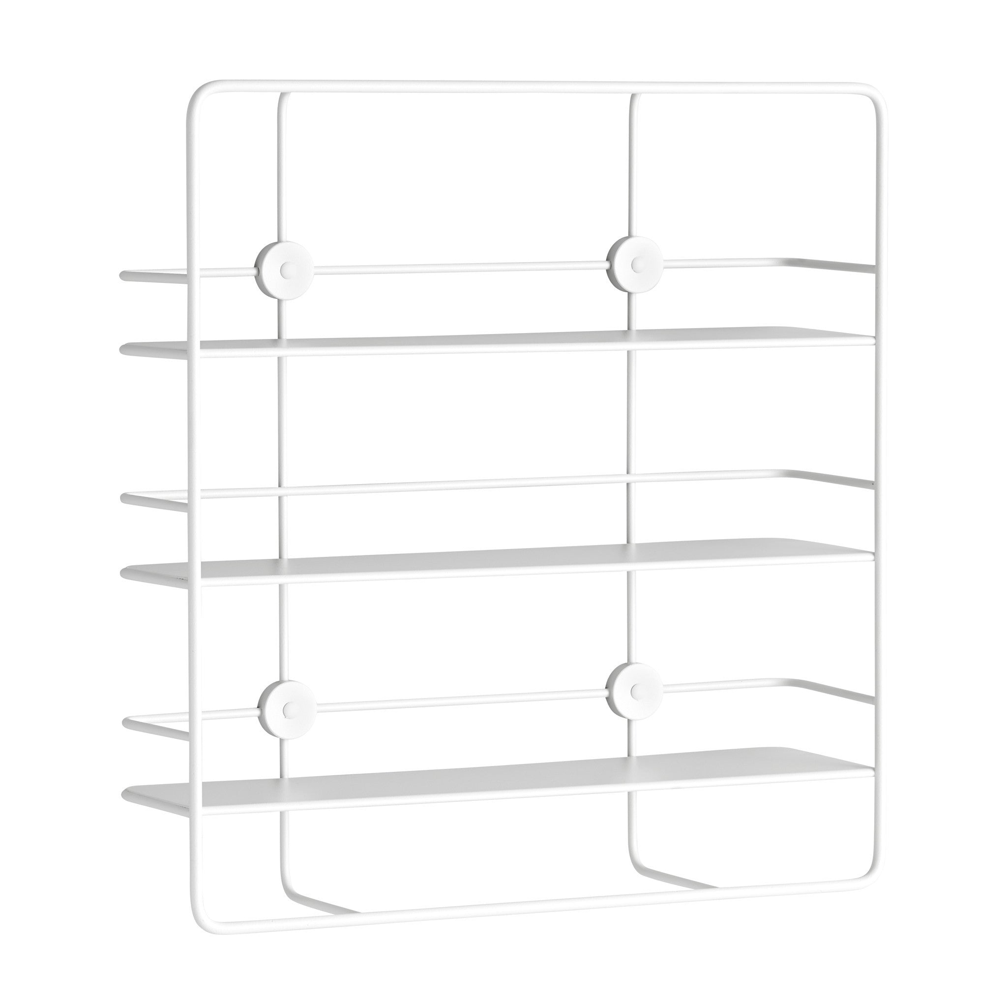 Clearance Coupé Rectangular Shelf / White by Poiat
