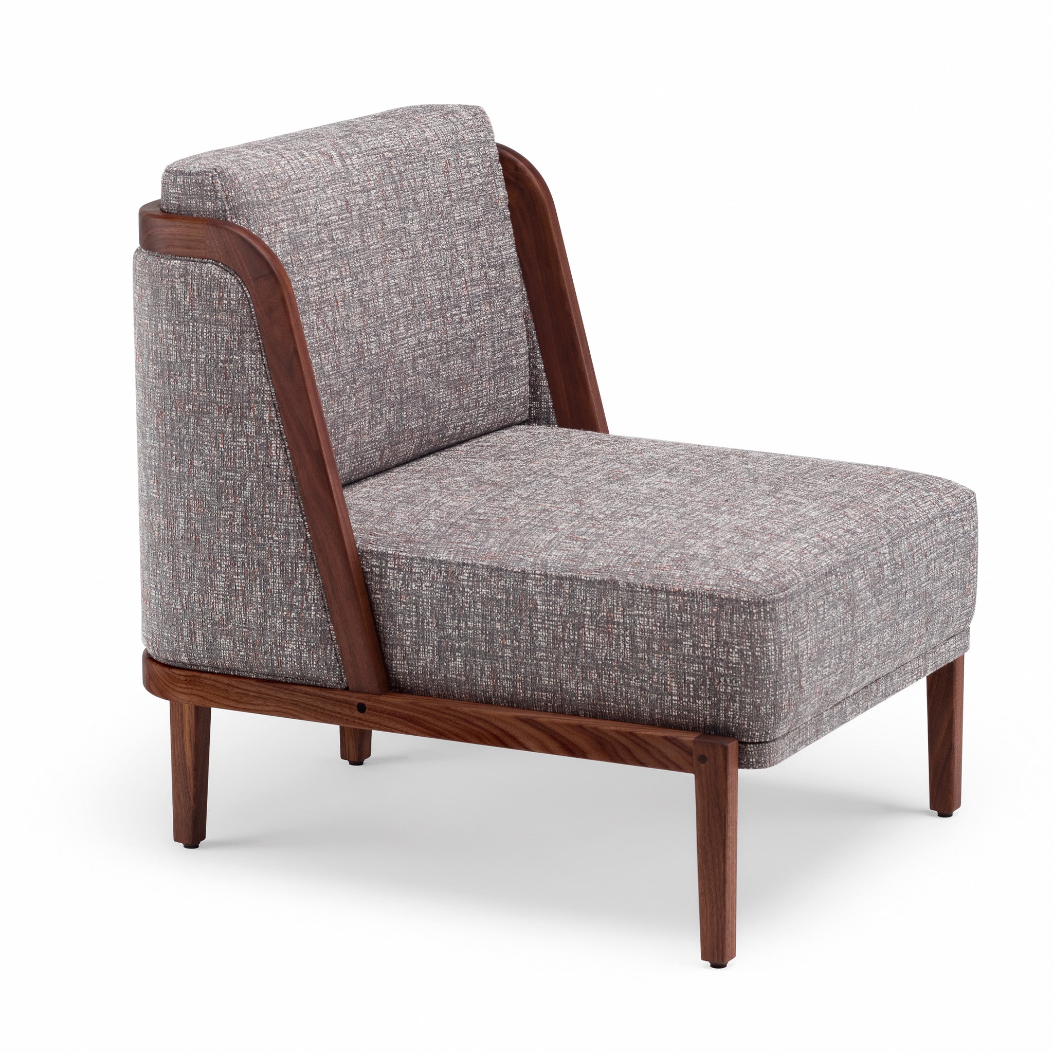 Throne Lounge Chair With Upholstery By Autoban