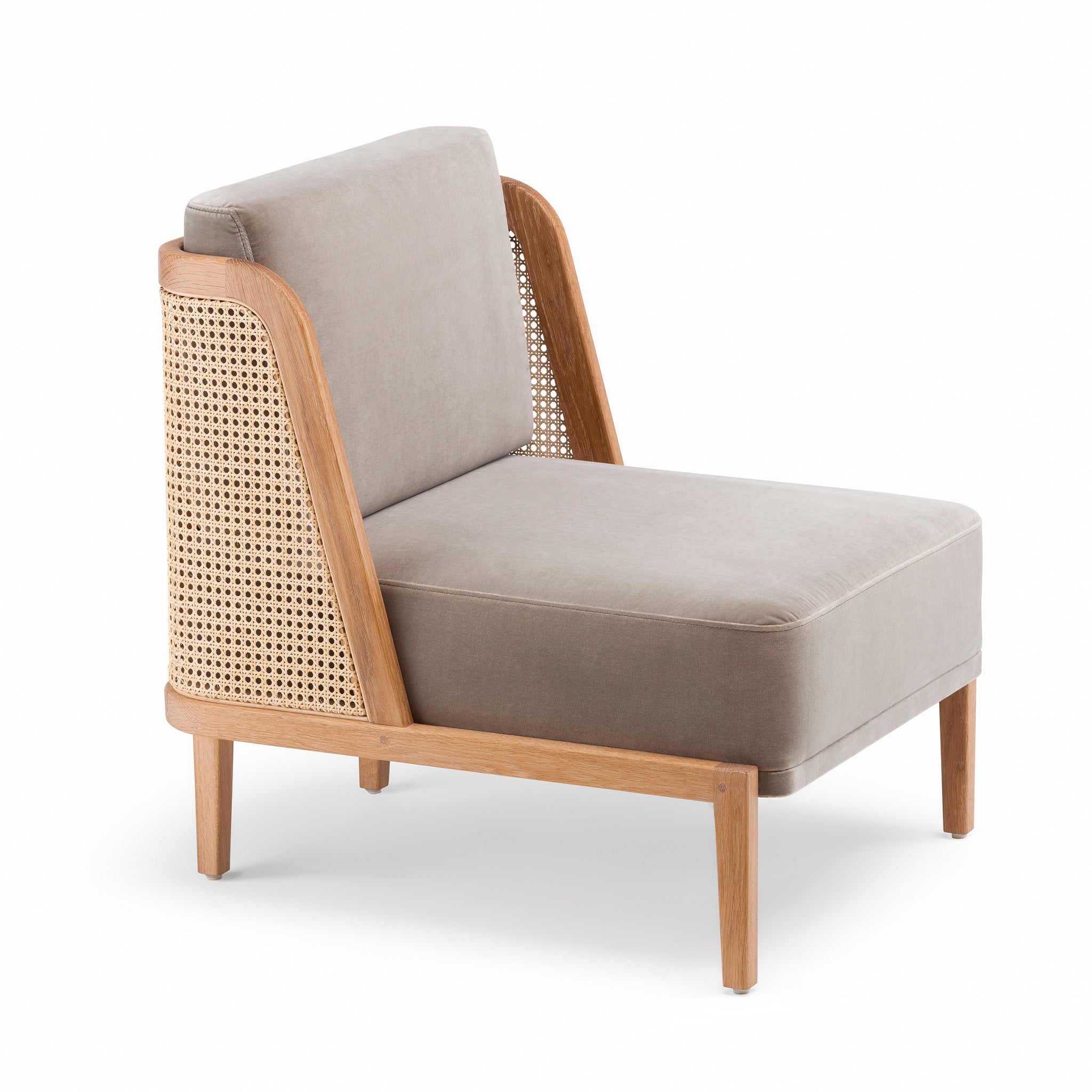 Throne Lounge Chair With Rattan By Autoban
