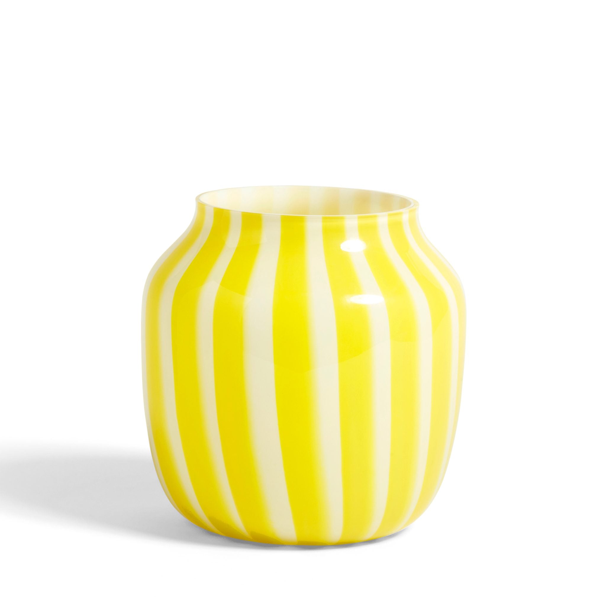 Yellow Juice Vase Wide by Hay